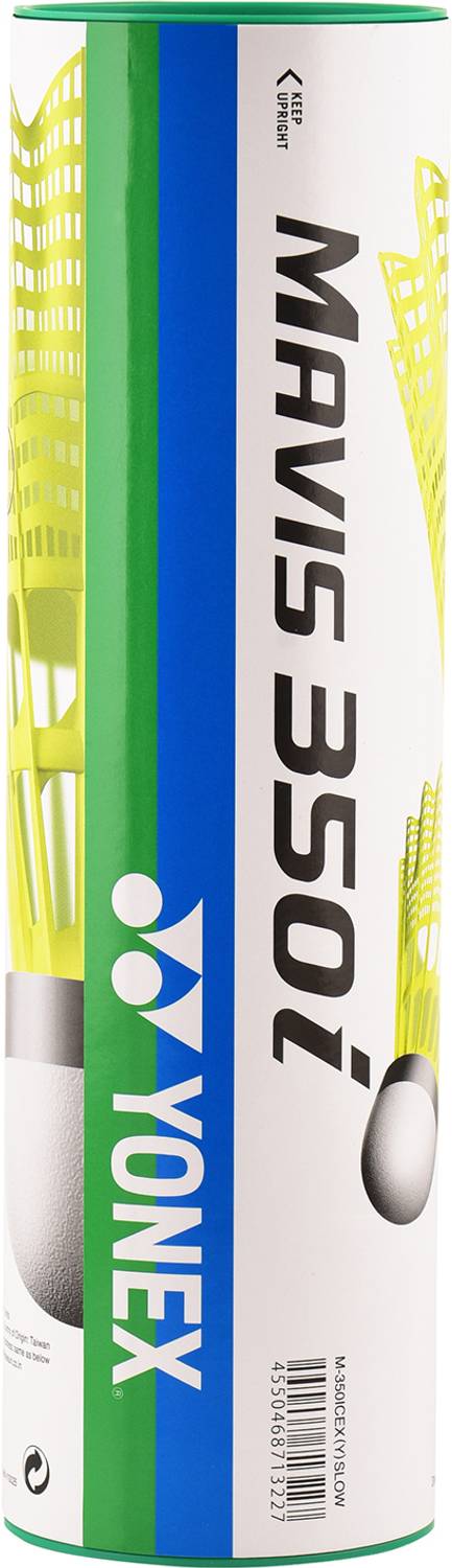 YONEX Mavis 350i Nylon Shuttle - Yellow Pack of 6 - Image 3
