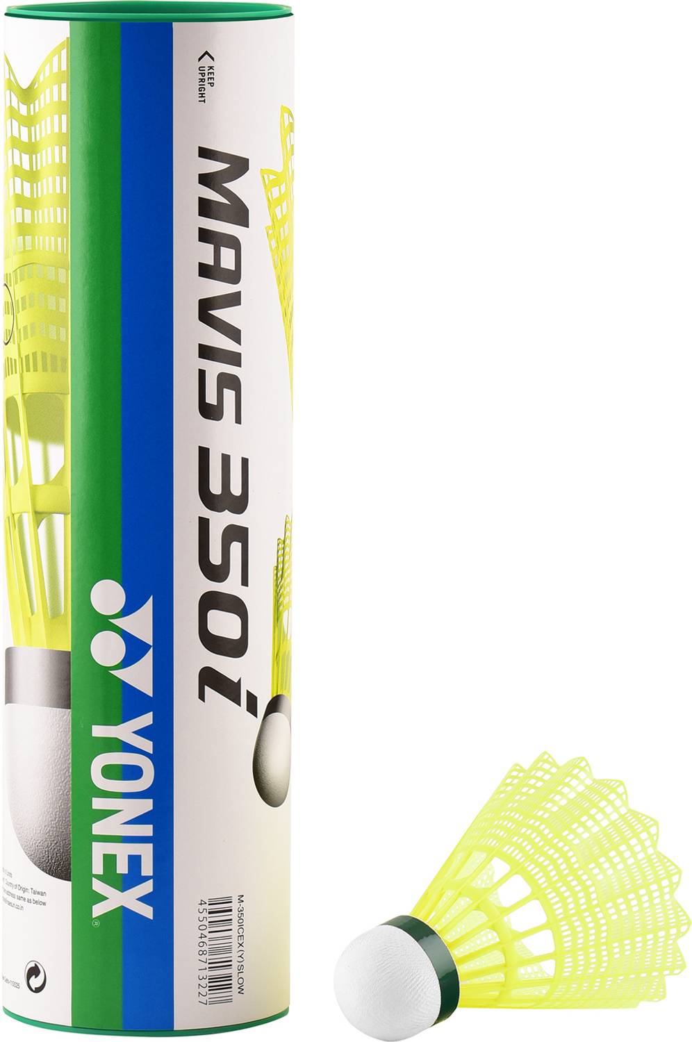 YONEX Mavis 350i Nylon Shuttle - Yellow Pack of 6 - Image 2