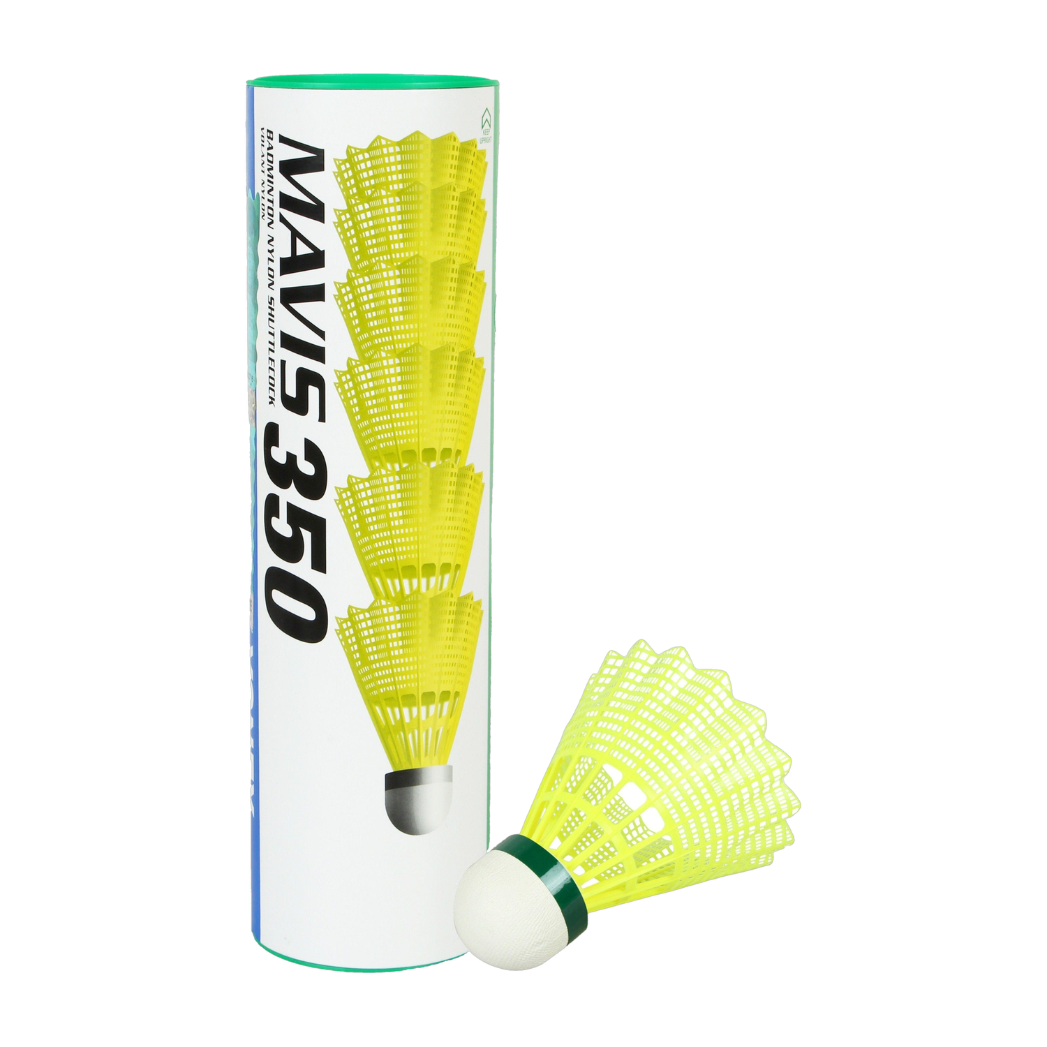 YONEX M350GY Nylon Shuttle - Yellow Pack of 6