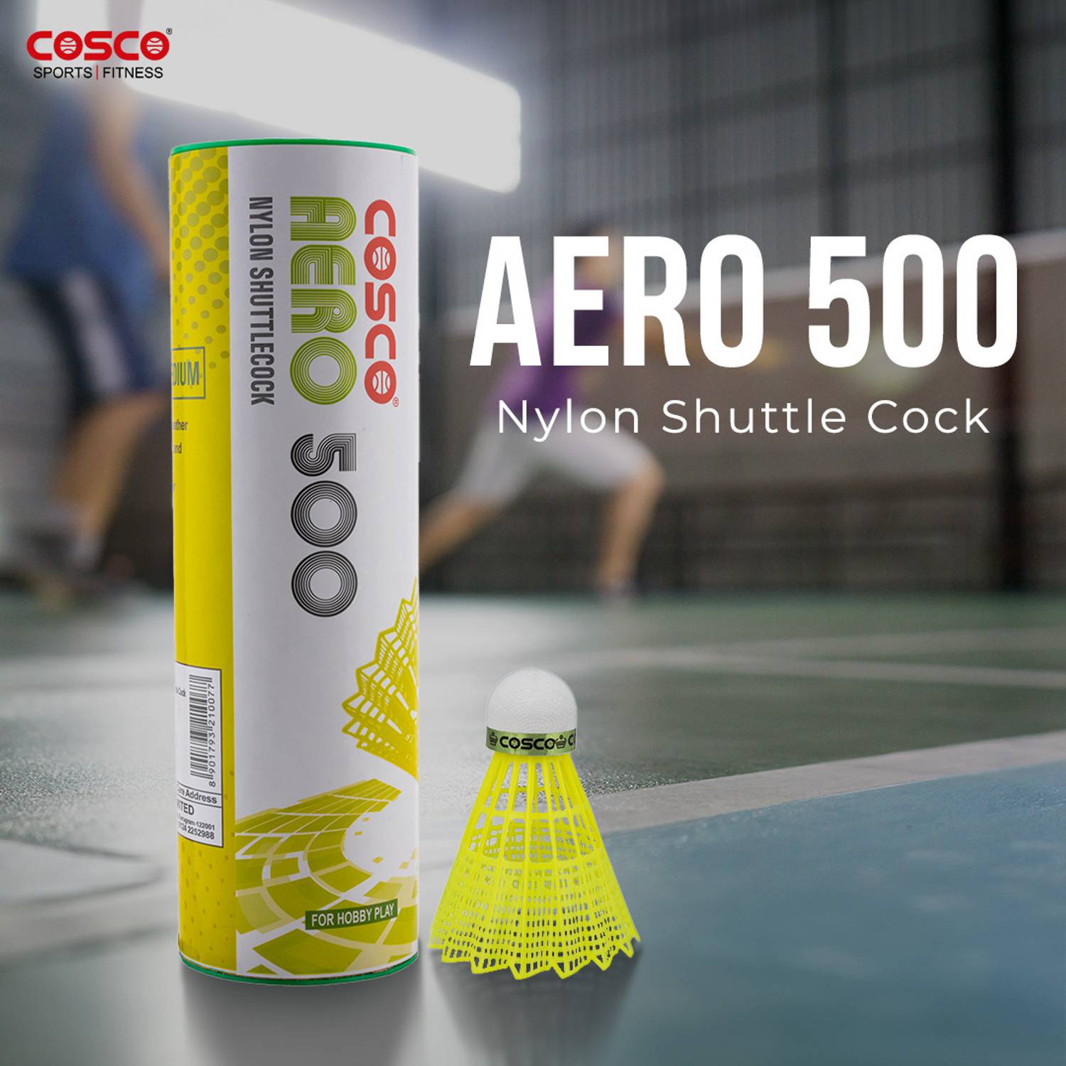 COSCO Aero 500 Nylon Shuttle  - Yellow