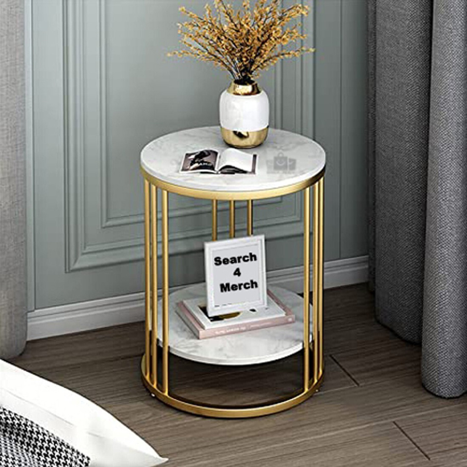 Image of SearchForMerch Bedside Table Metal Bedside Table