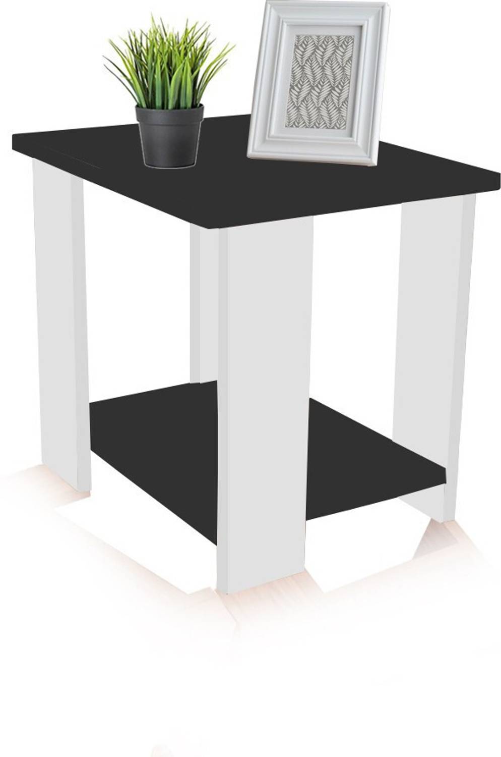 MONTAGE Engineered Wood Bed Side Table rectangular Stool Table En
