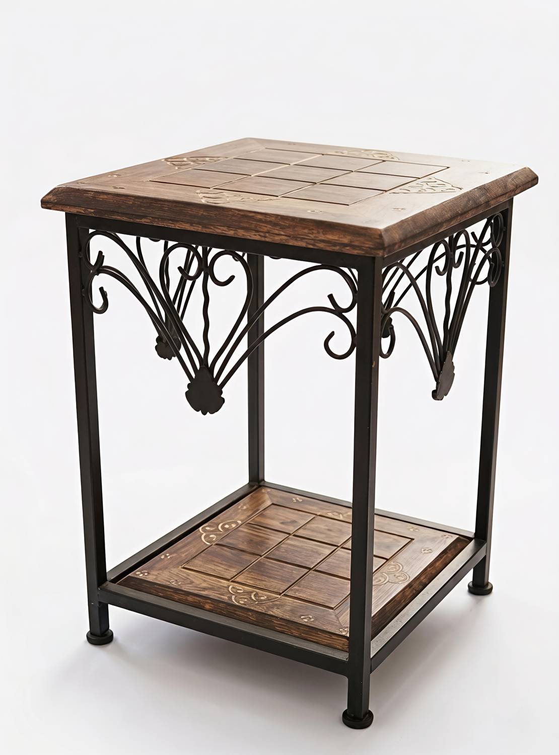 AurixIN Wooden Side Table Solid Wood Side Table (Finish Color - R