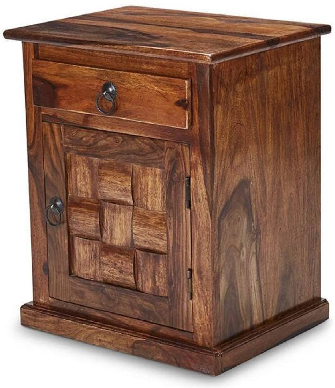 Knite Craft Solid Wood Side Table (Finish Color - Natural honey c