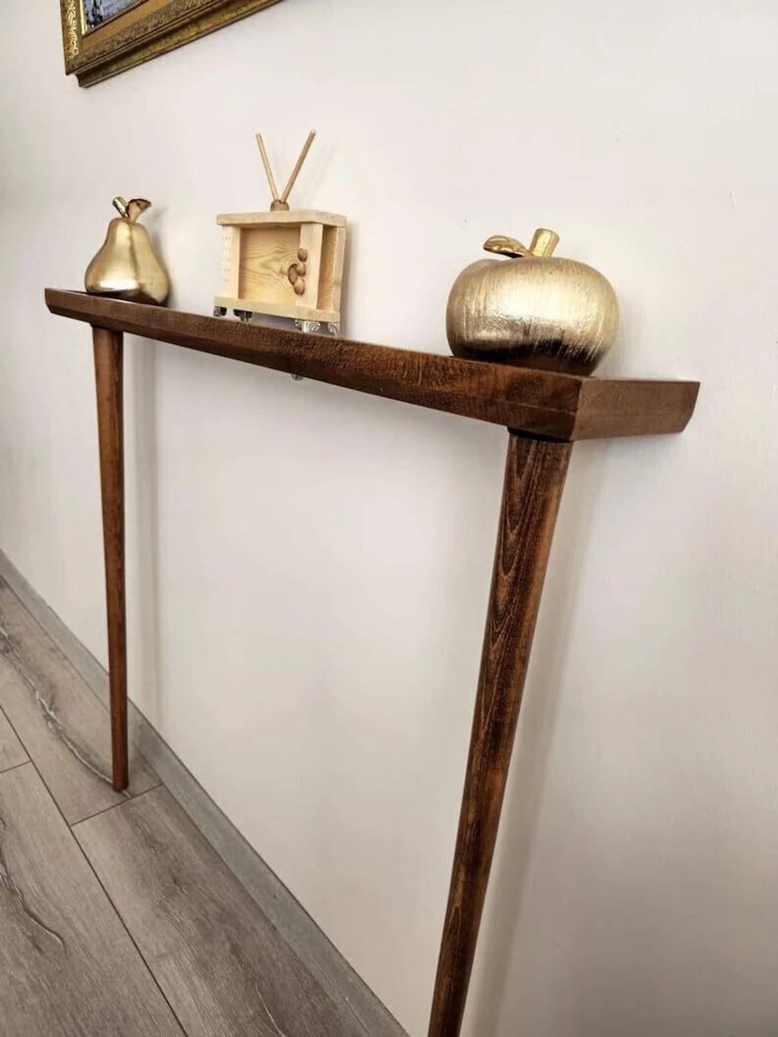 KHUSUBHDECOR Wooden Console 30L x 9W x 30H INCH t Wall-Mounted Ha