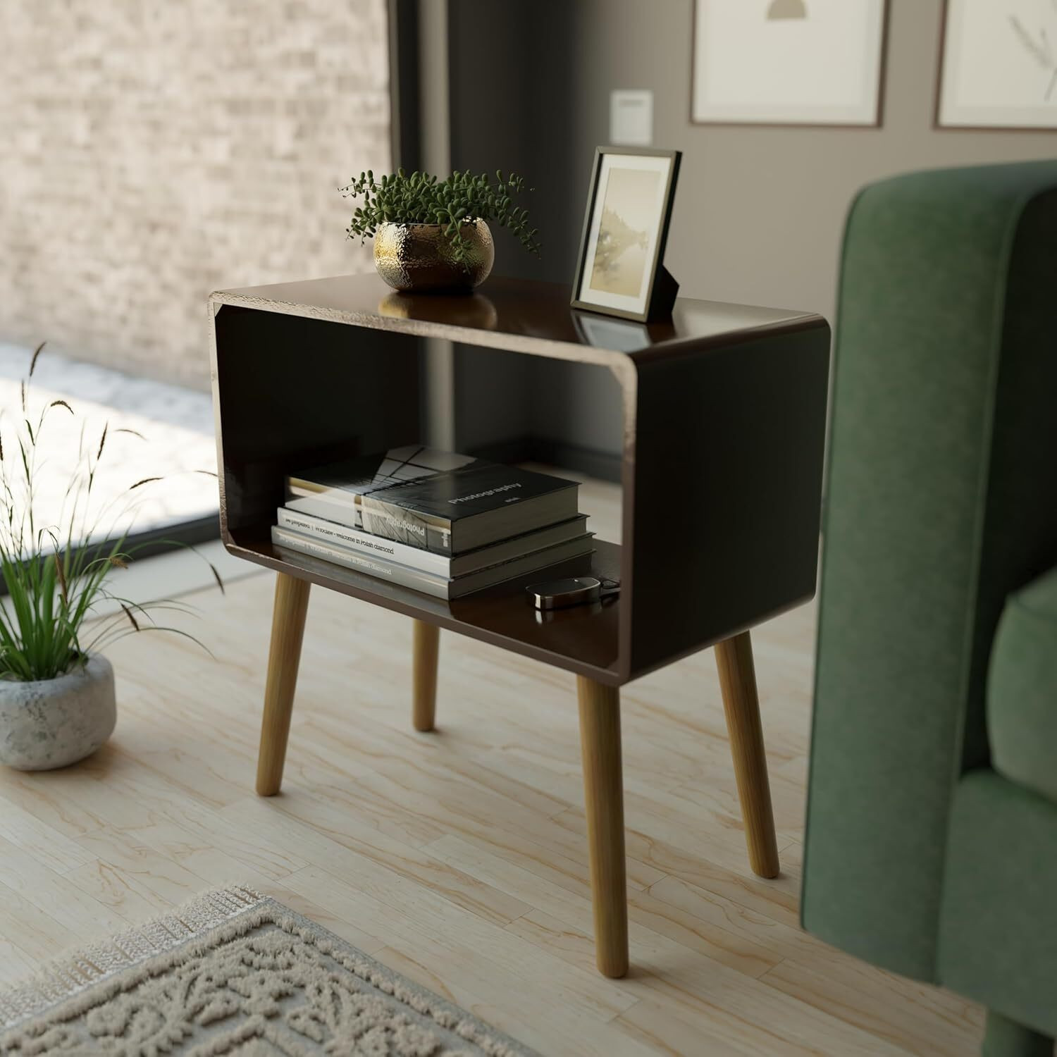 Image of etiquette art Engineered Wood Side Table