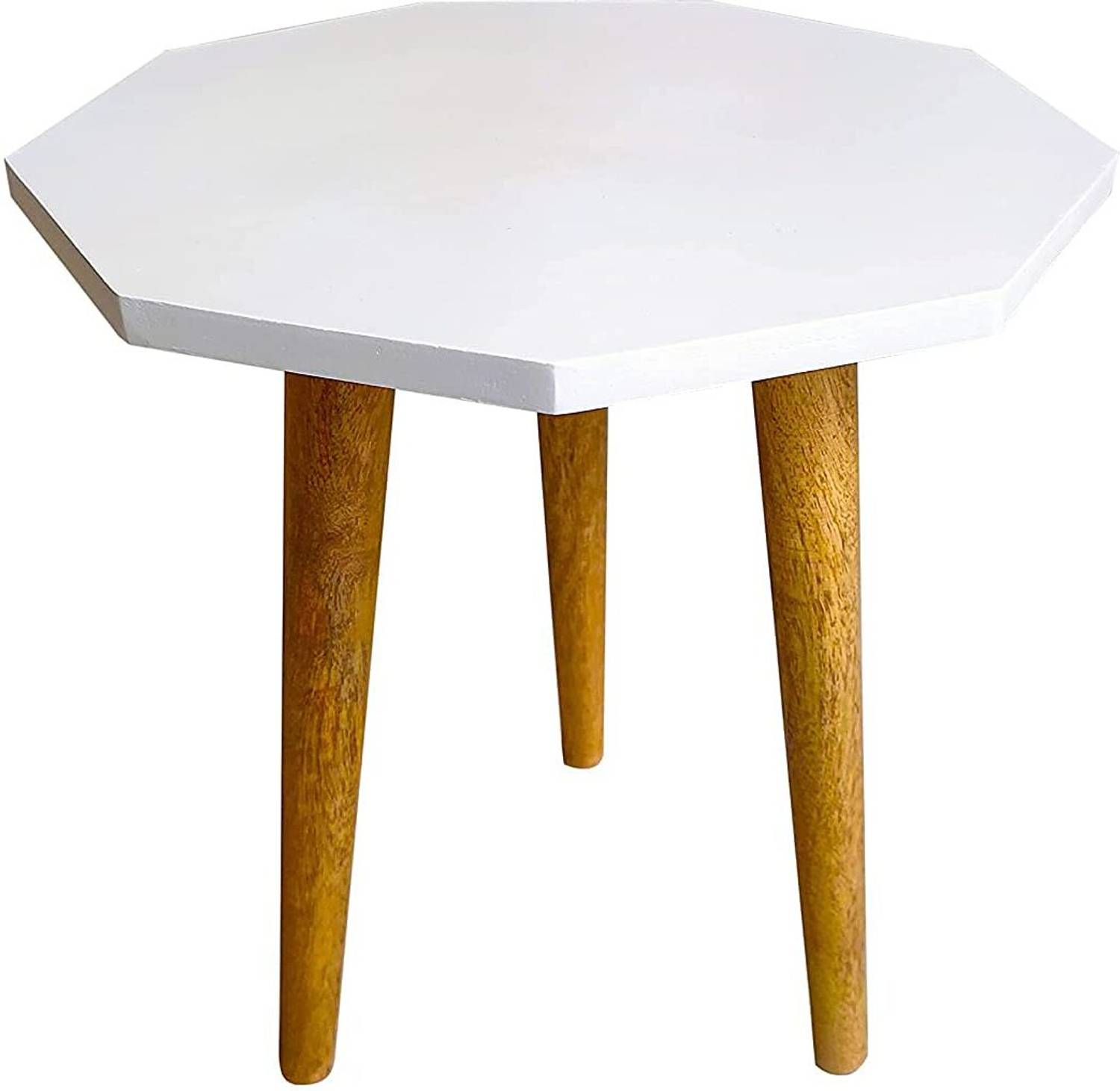 UHUD CRAFTS UC-12_ Engineered Wood End Table (Finish Color - Whit