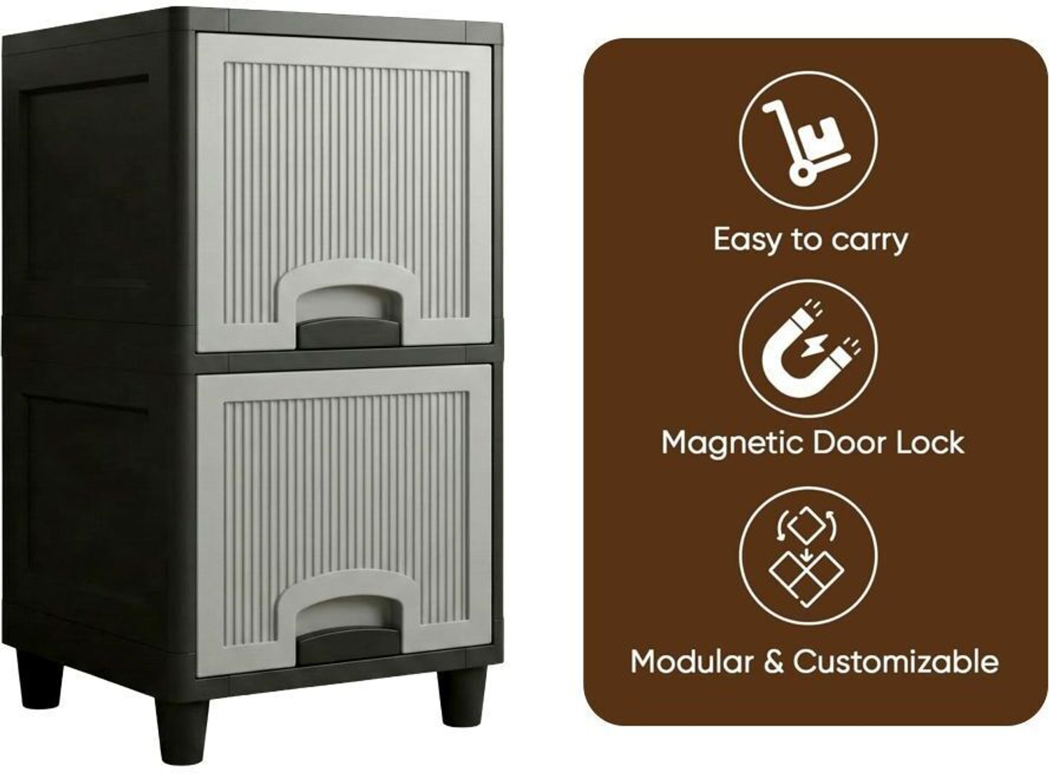 Image of MAXTID Multi Layer cabinet Plastic Free Standing Cabinet