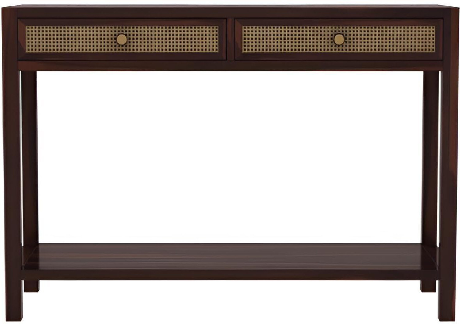Image of Tanishq Arts Solid Sheesham Wood Console Table for Living Room | Solid Wood Console Table