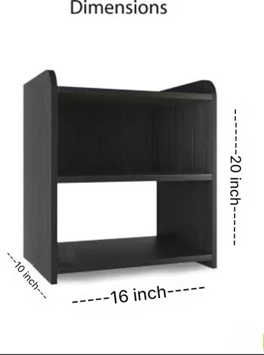 Image of Firebees Wooden Bed Side Table for Bedroom & Living Room Engineered Wood Bedside Table