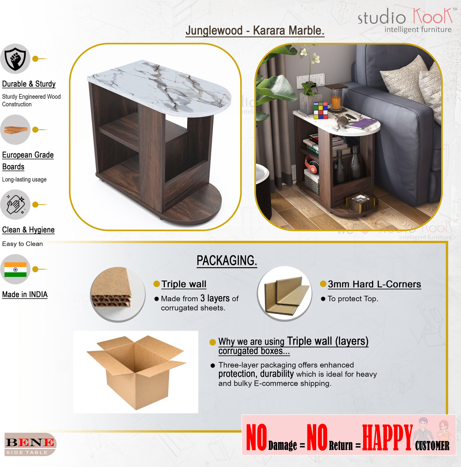 Image of Studio Kook Bene Engineered Wood Side Table