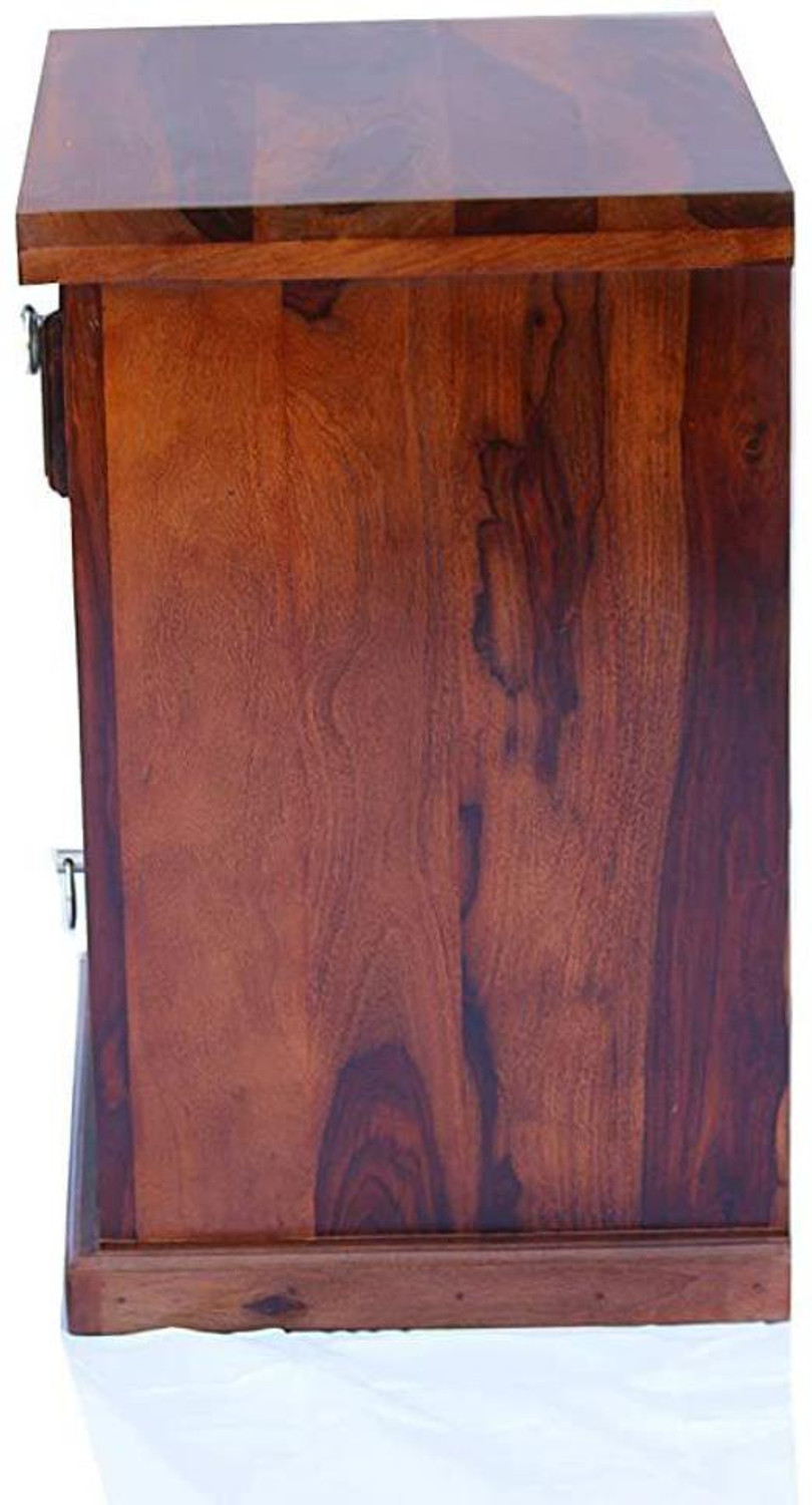 Image of Tannu Craft sheesham wood bedside table Solid wood 2 Drawer Night Lamp side table end Table Solid Wood Bedside Table
