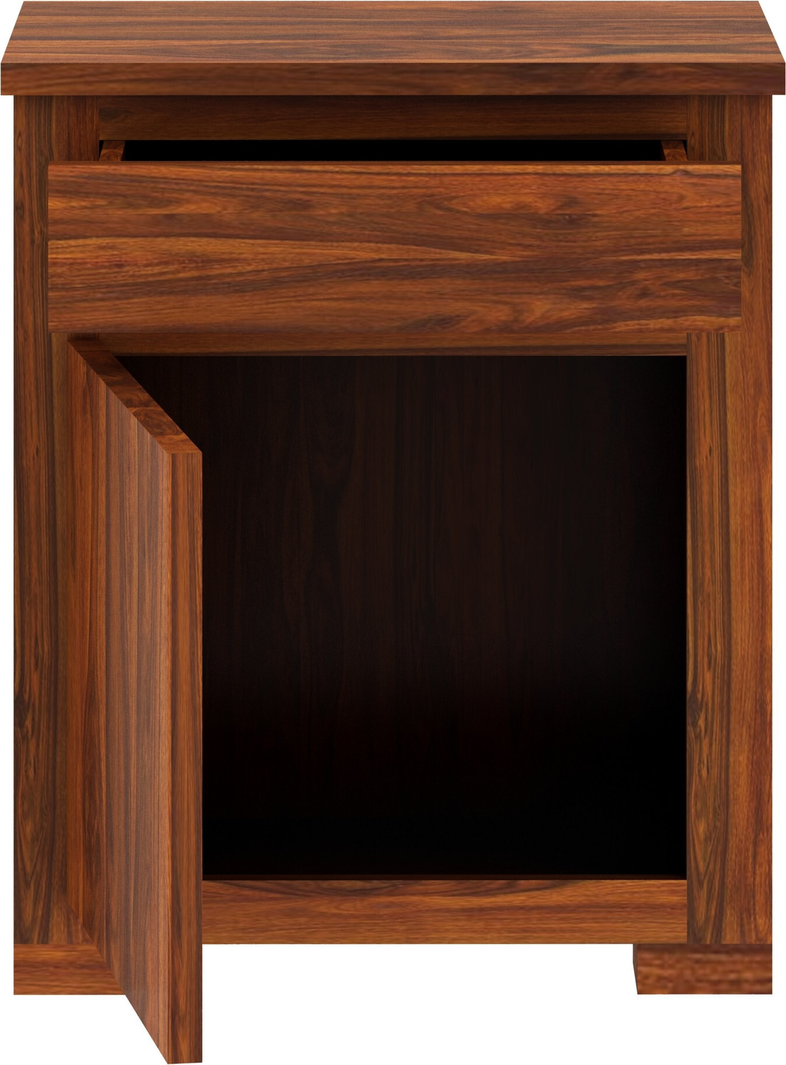 Image of Dreamydesks Solid Wood Bedside Table with Drawer for Bedroom Solid Wood Bedside Table