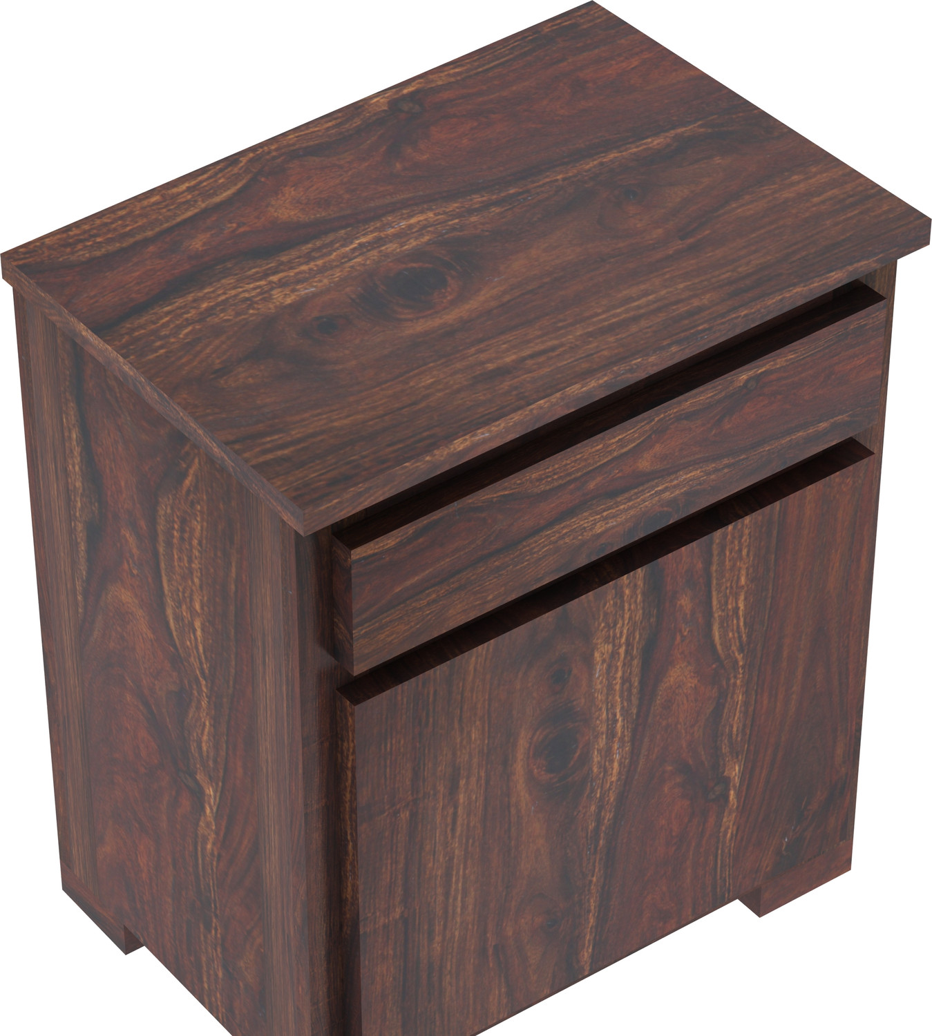 Image of Dreamydesks Solid Wood Bedside Table with Drawer for Bedroom Solid Wood Bedside Table