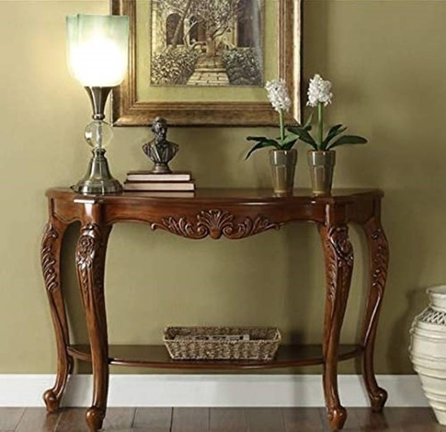 jangid Handicraft Solid Wood Side Table with Elegant Wood Finish