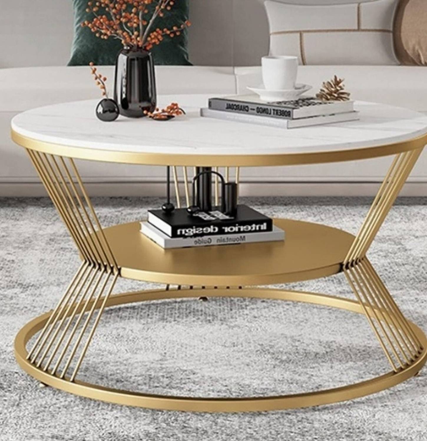 Unique Arts Shoppee Coffee Table, Modern Style Living Room Center