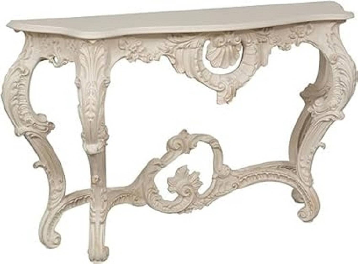 Home wood Solid Wooden Hand Carving Console Table White Solid W