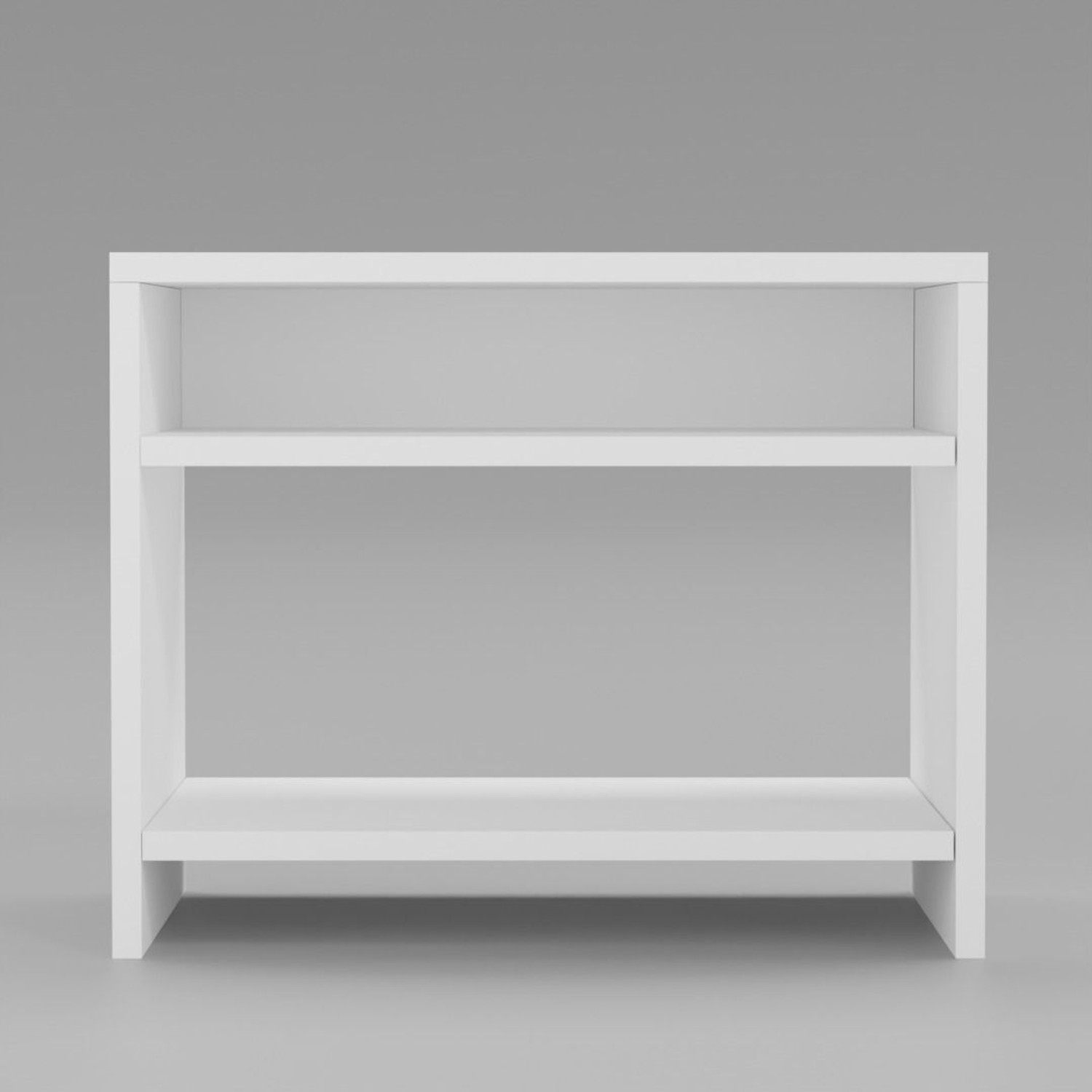 Image of Flipkart Perfect Homes Bedside Table with Open Shelf - Side Table for Bedroom, Living Room & Office Engineered Wood Bedside Table (Finish Color - White, DIY(Do-It-Yourself))