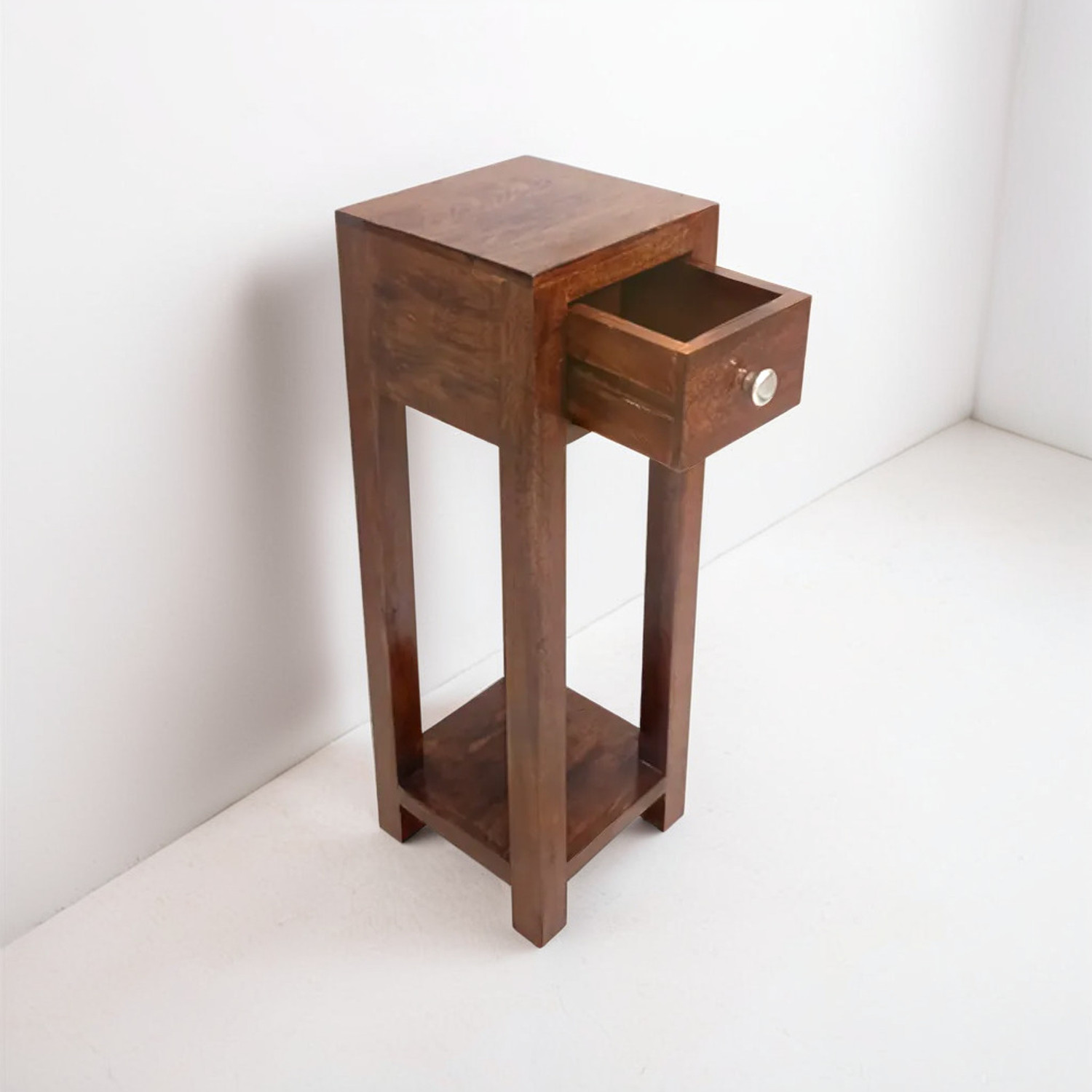 Image of UNITEK FURNITURE Sheesham ( Rosewood) Drawer Storage For Living Room Solid Wood Bedside Table