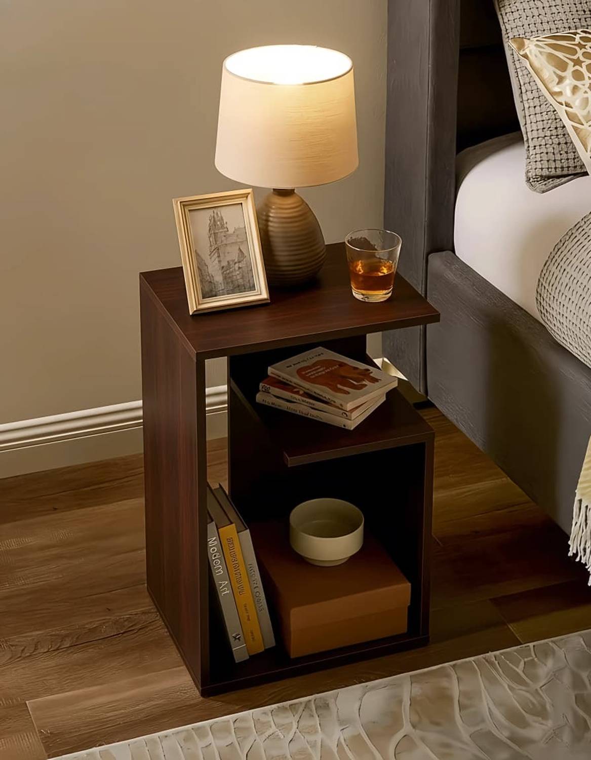 Yookeer Nightstand, End Table, Bedside Table, Coffee Table Engine