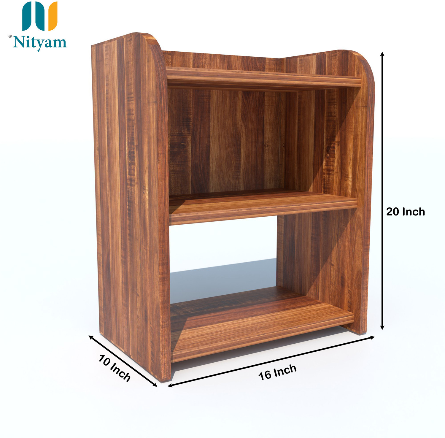 Image of NITYAM Wooden Bed Sofa Side Table for Room | End Table Engineered Wood Side Table