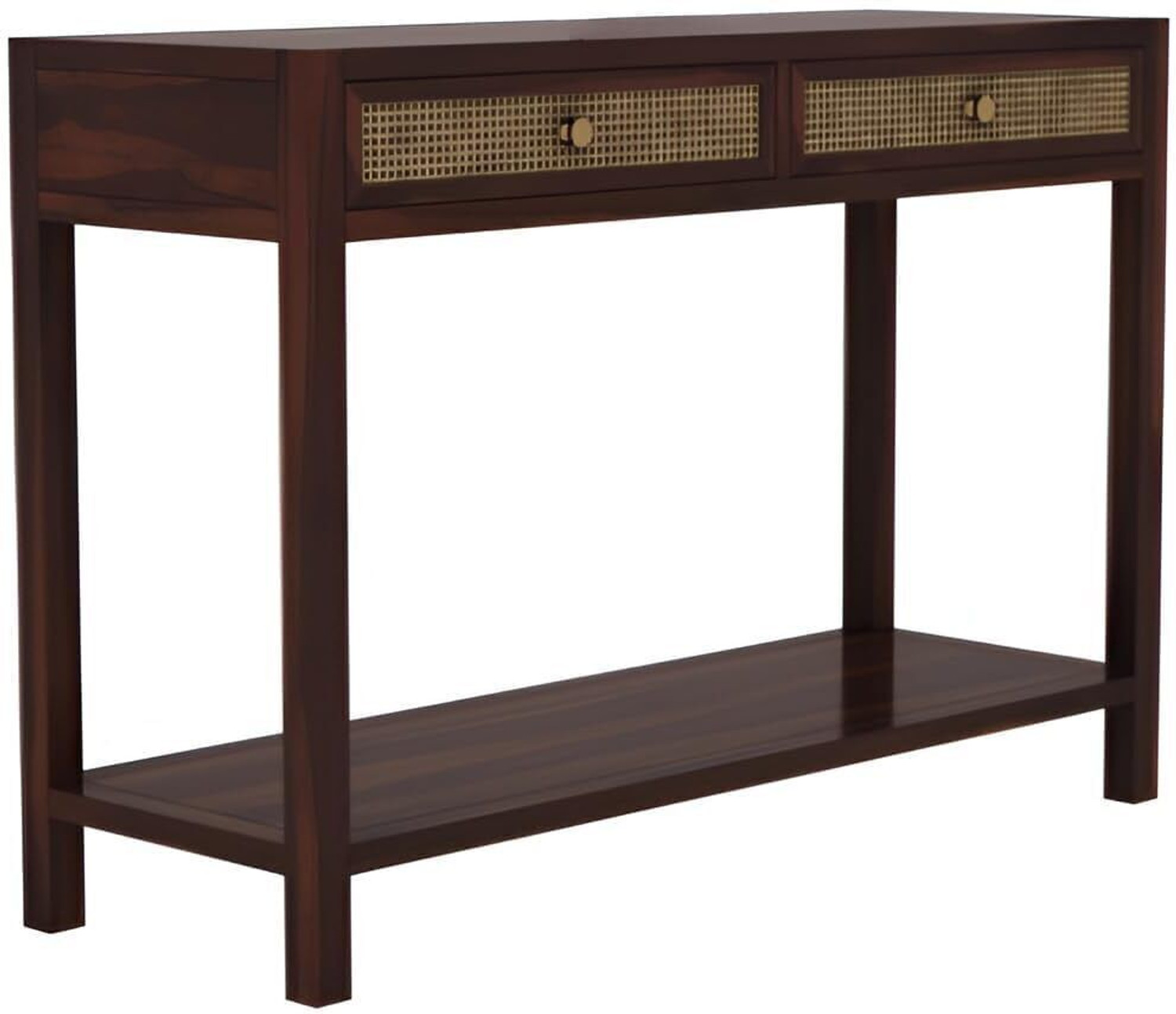 Image of Tanishq Arts Solid Sheesham Wood Console Table for Living Room | Solid Wood Console Table