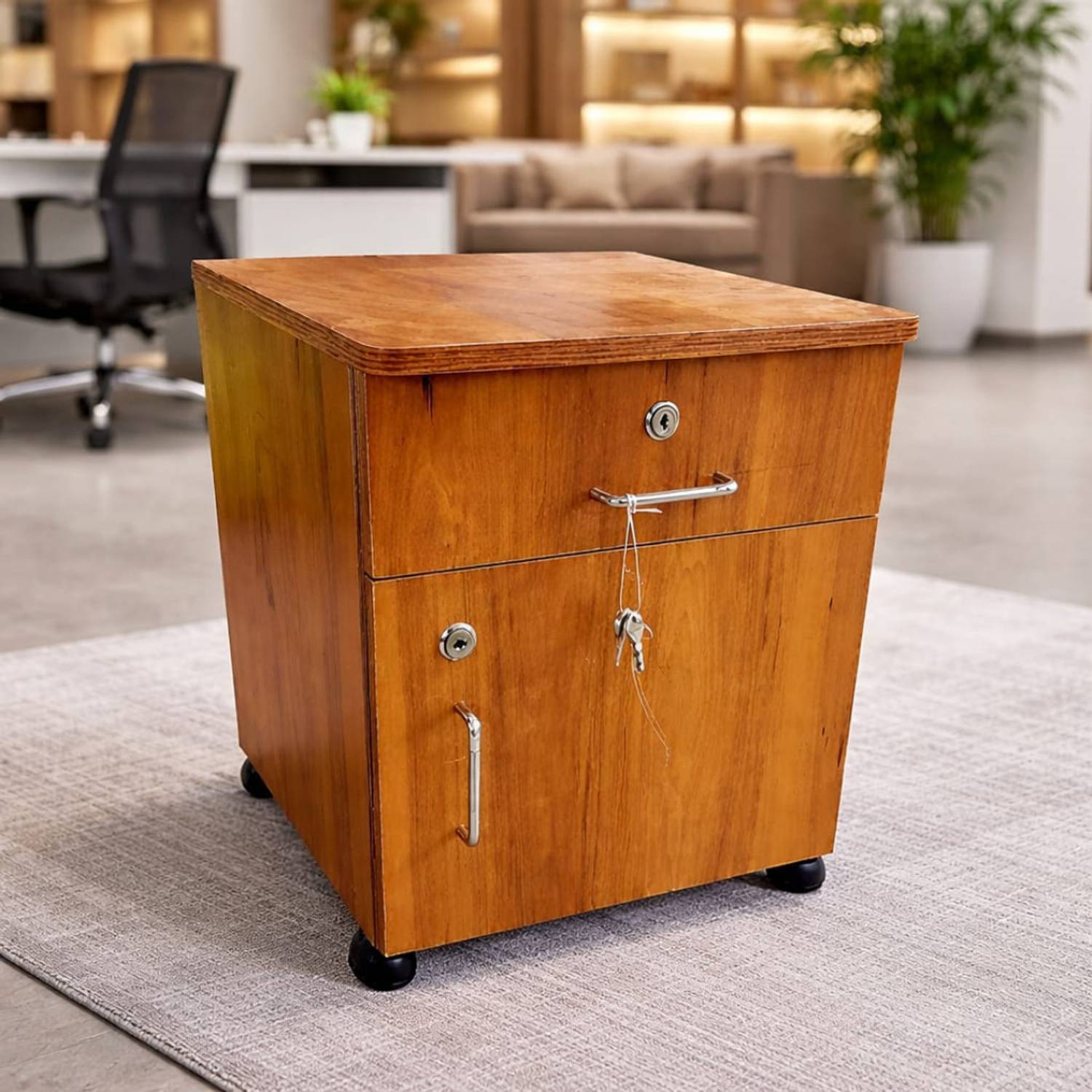 MAHAKAL F Bed Side Table Engineered Wood Bedside Table (Finish Co