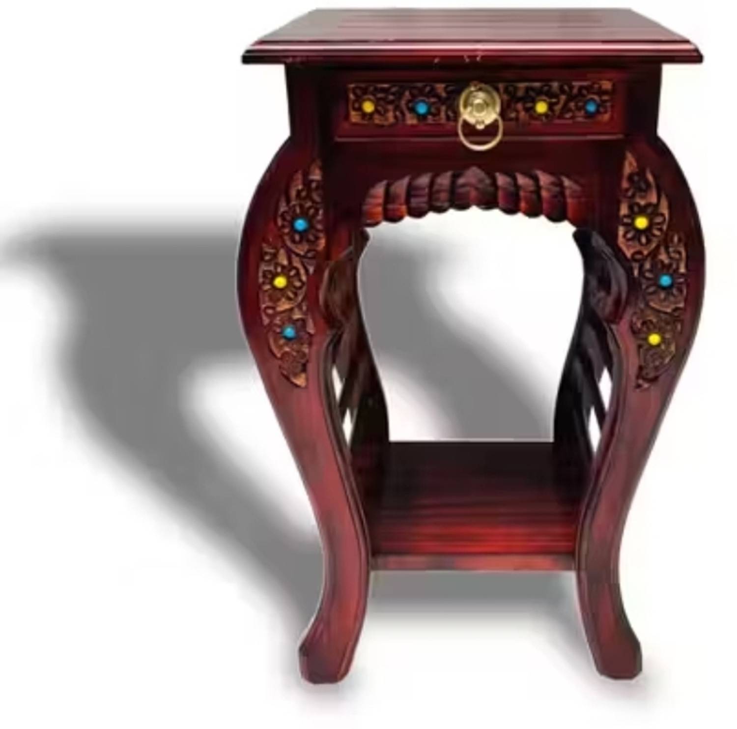 LIGNEX LX-BDRT-01 Engineered Wood Bedside Table (Finish Color - B