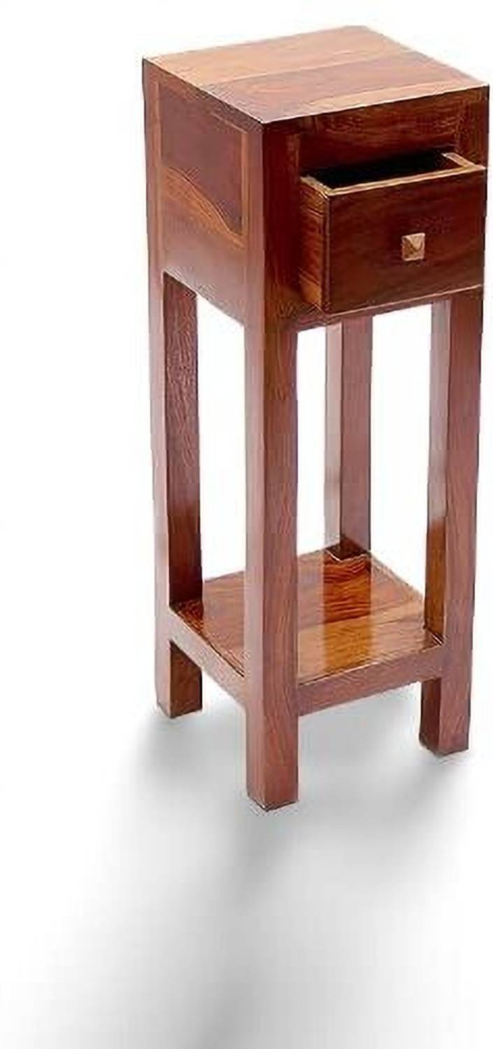 Knite Craft Solid Wood Side Table (Finish Color - Natural honey 3