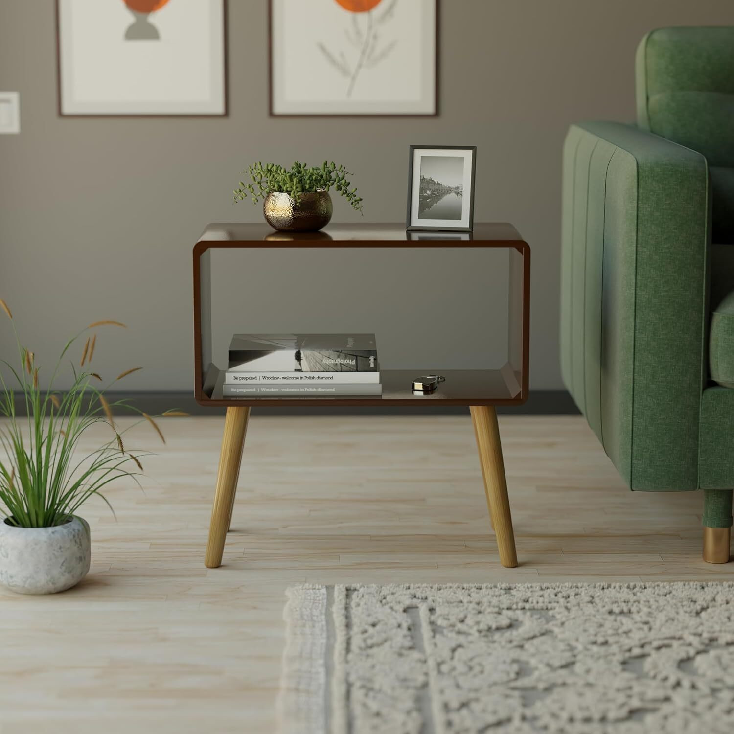 Image of etiquette art Engineered Wood Side Table