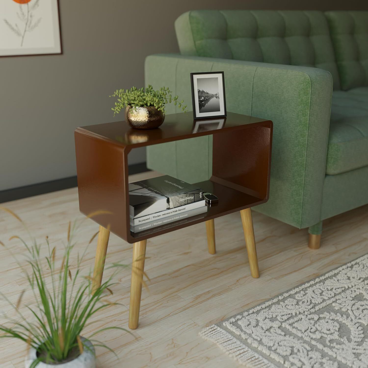 Image of etiquette art Engineered Wood Side Table