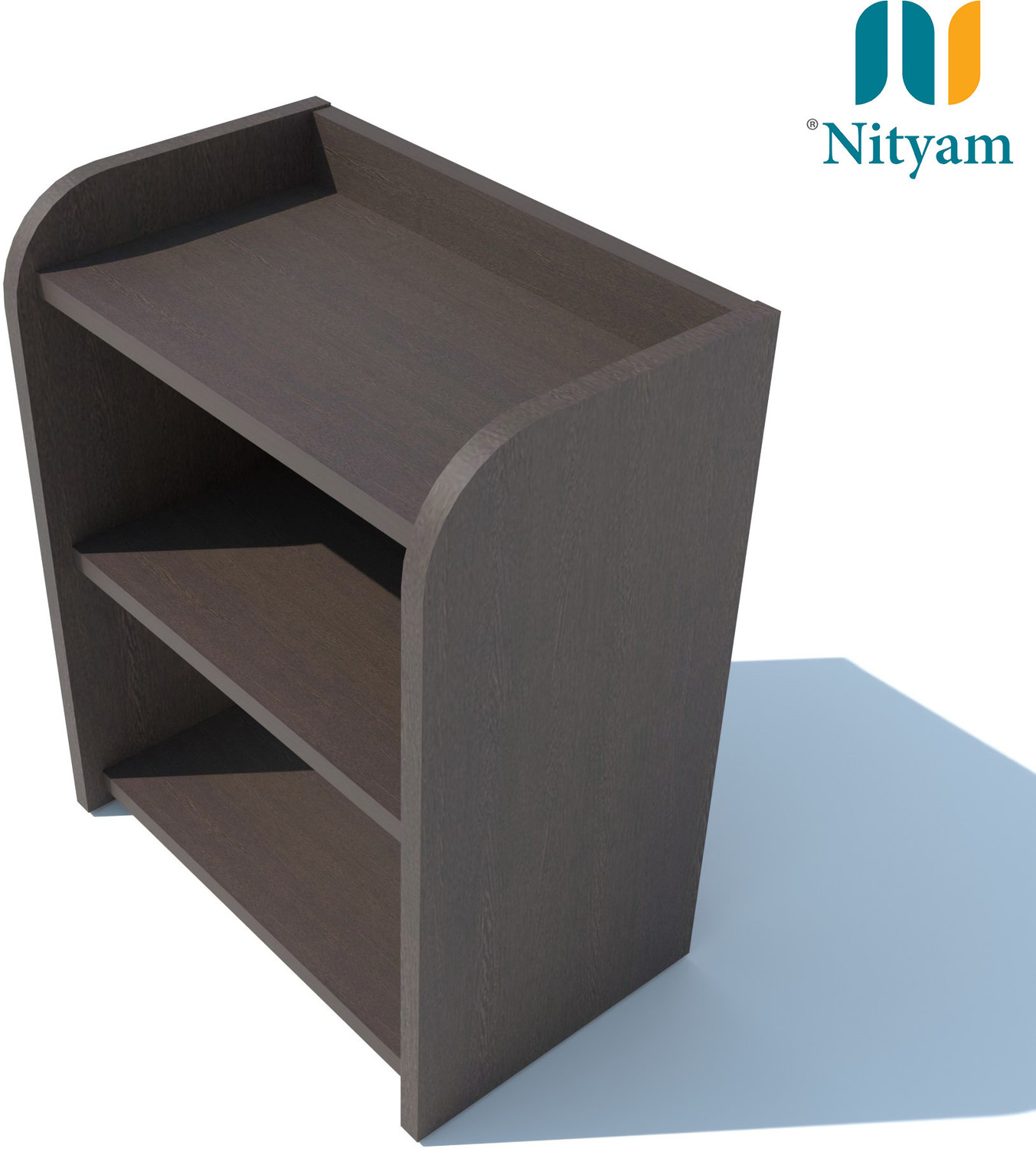 Image of NITYAM Wooden Side Table for Bedroom| Sofa Side Table| End Table| Corner Table Engineered Wood Bedside Table