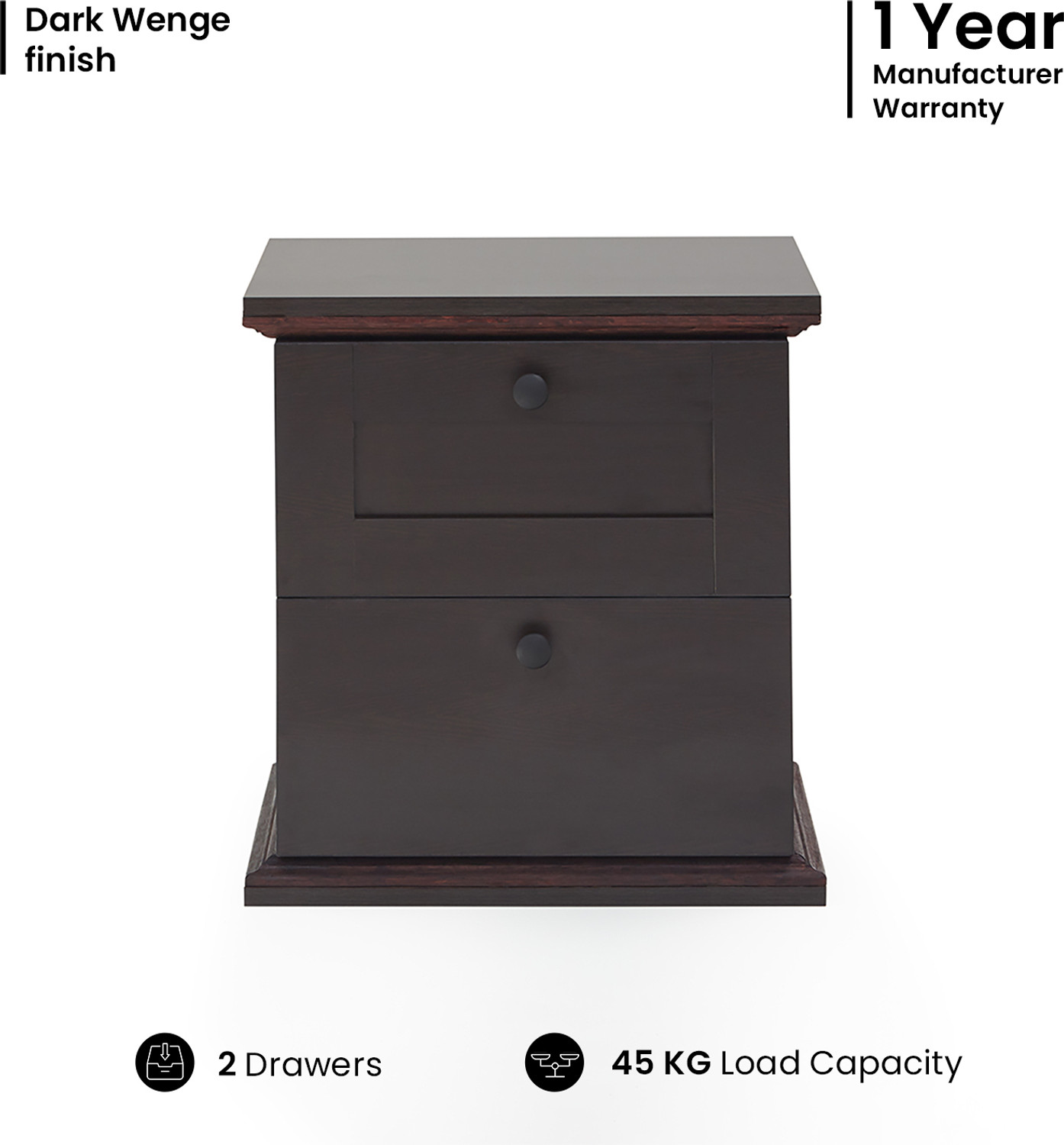 Image of GREEN SOUL Rivur Multipurpose Modern BedSide Table /End Table /Corner Table Engineered Wood Bedside Table