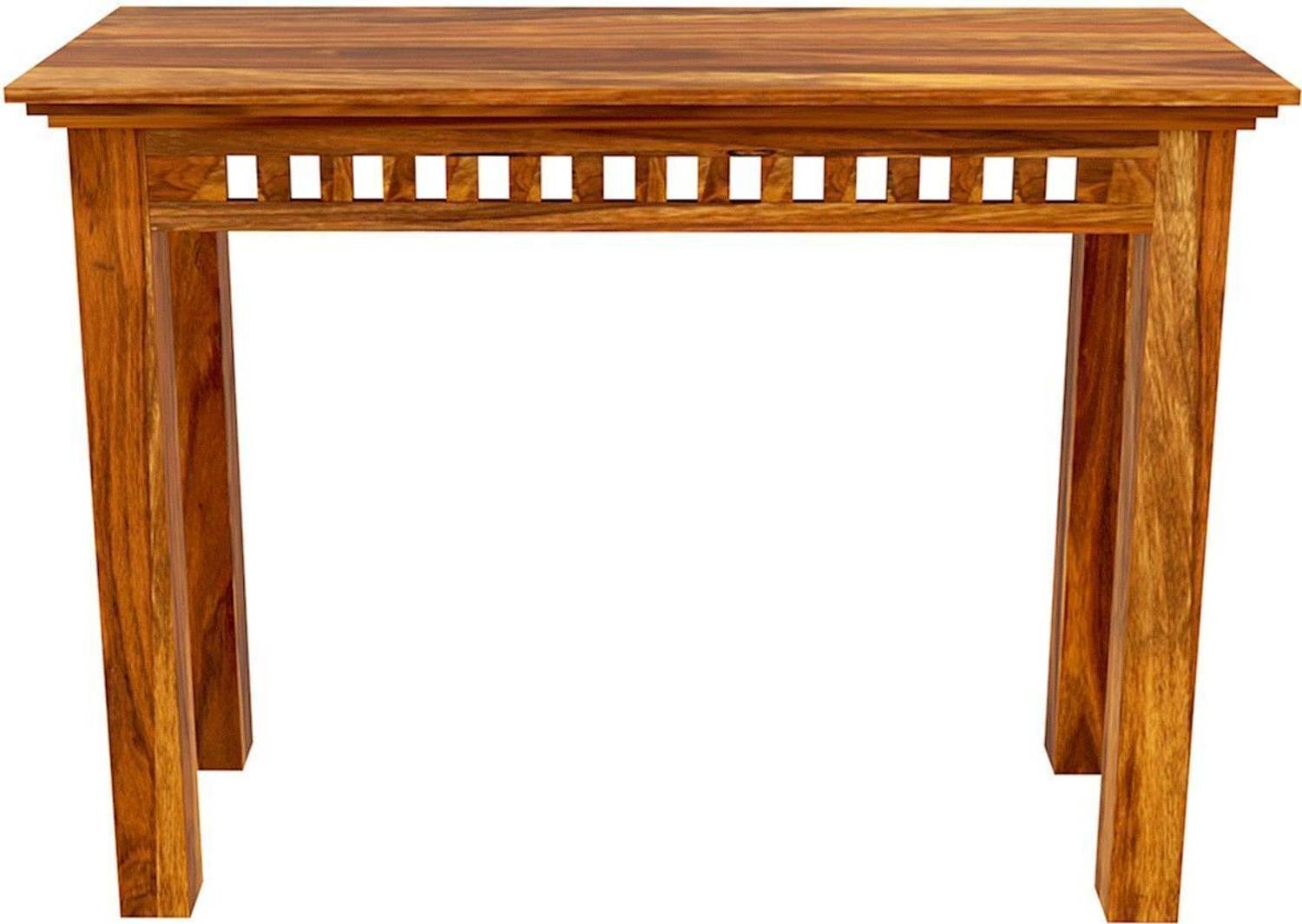 Finishwood Solid Wood Side Table (Finish Color - Brown, Pre-assem