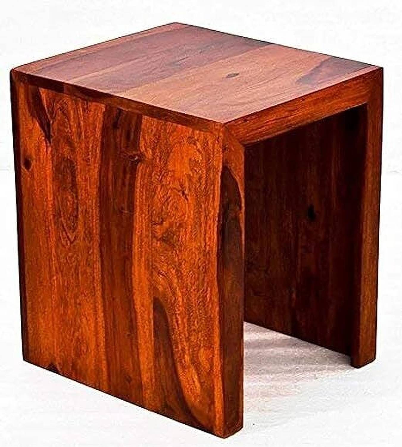 Knite Craft Solid Wood Side Table (Finish Color - Natural honey c