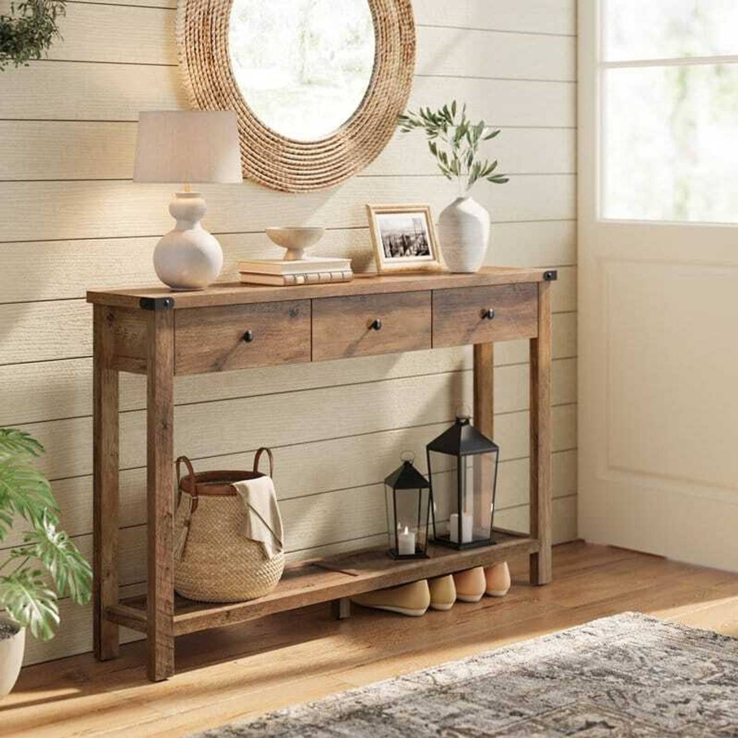 home nest Console Table Hall, Living Room, Bedroom, Balcony, Two