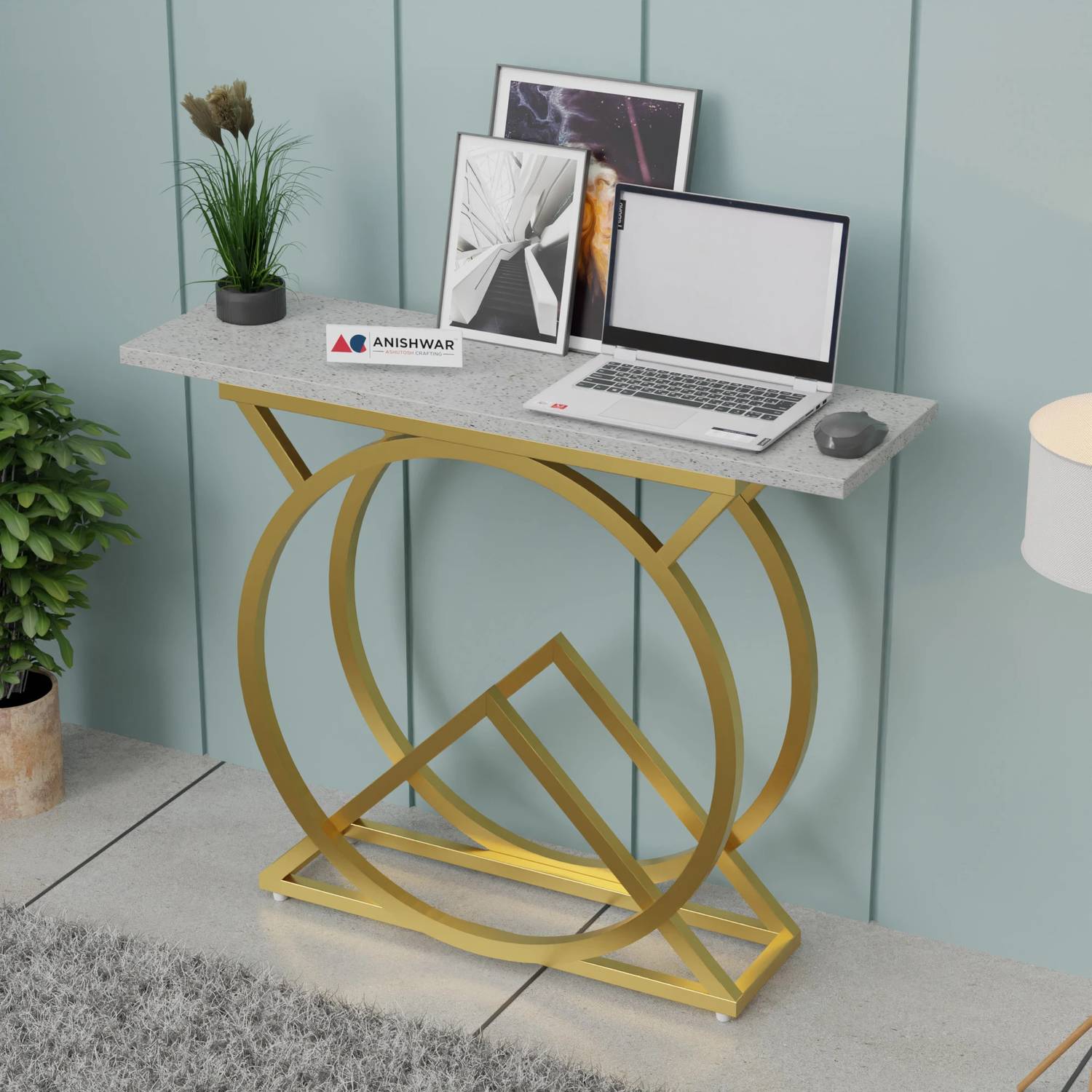 Anishwar Nordic style, Hall Table, Living Room Table Metal Consol