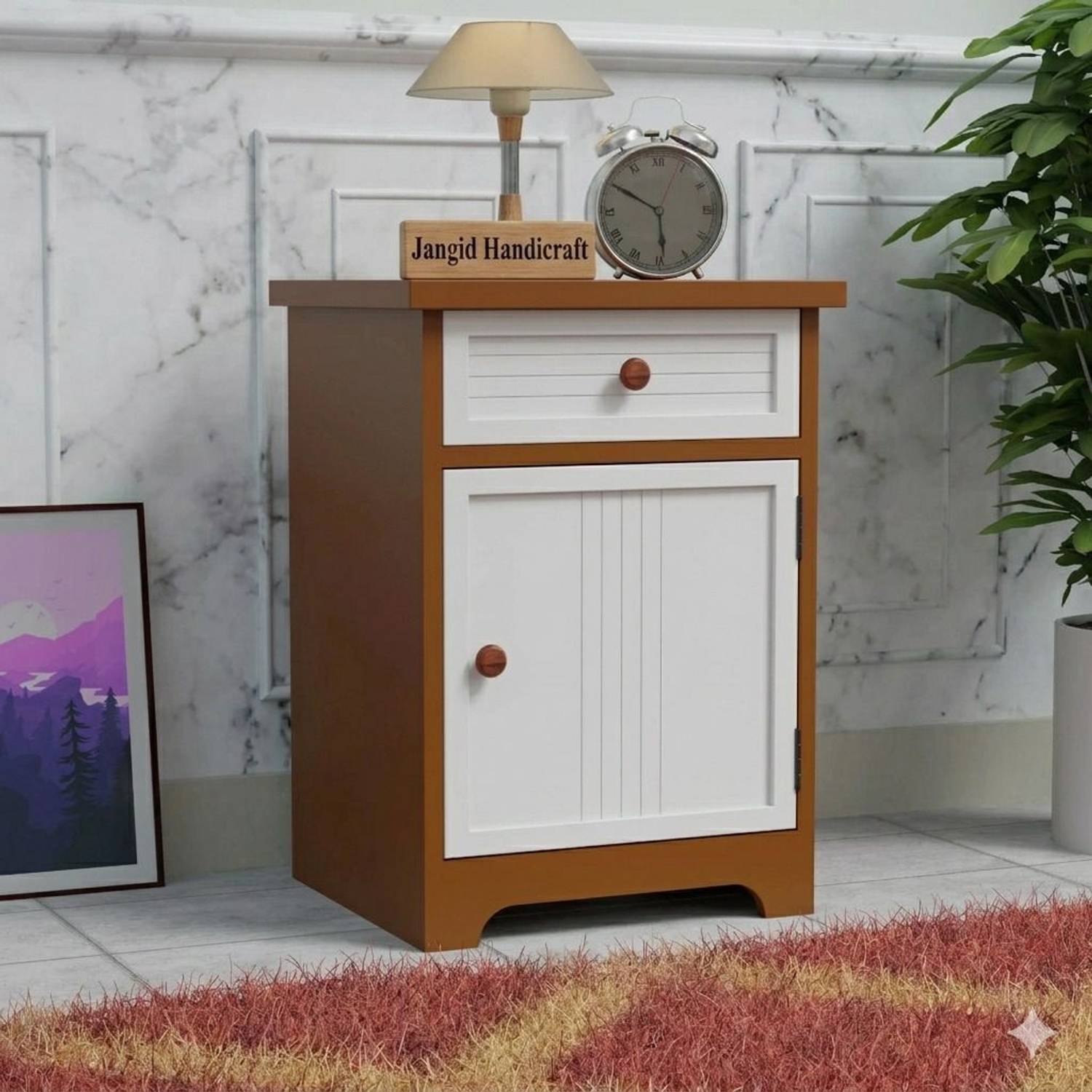 jangid Handicraft Solid Sheesham Wood Side Table for Bedroom Be