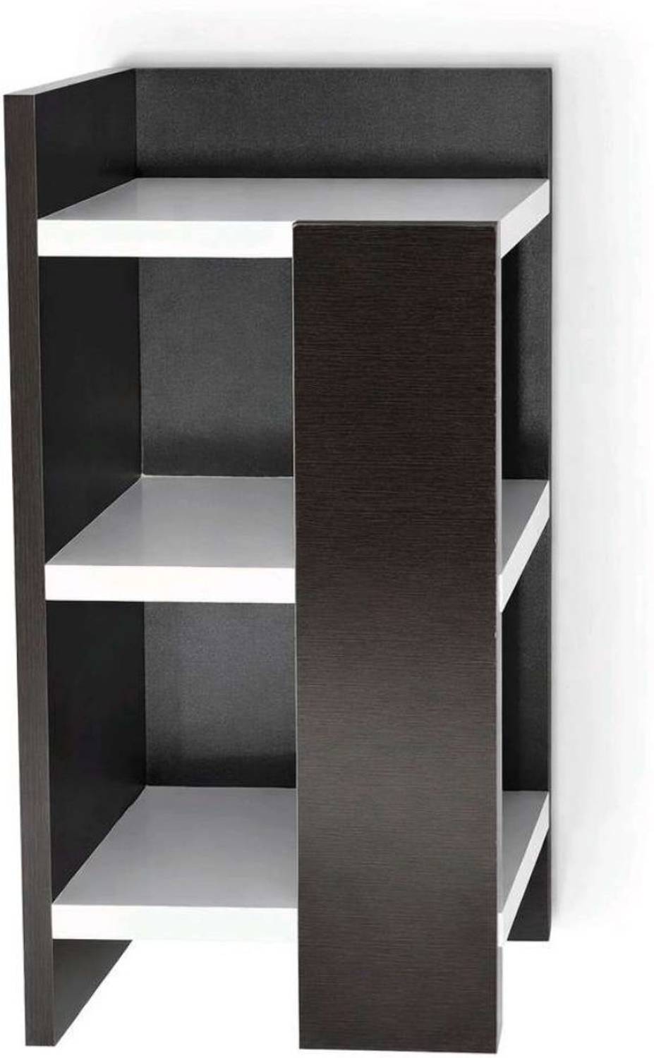 YESMOM 3 Tier Corner Bedside Table with Open Storage Shelf Modern