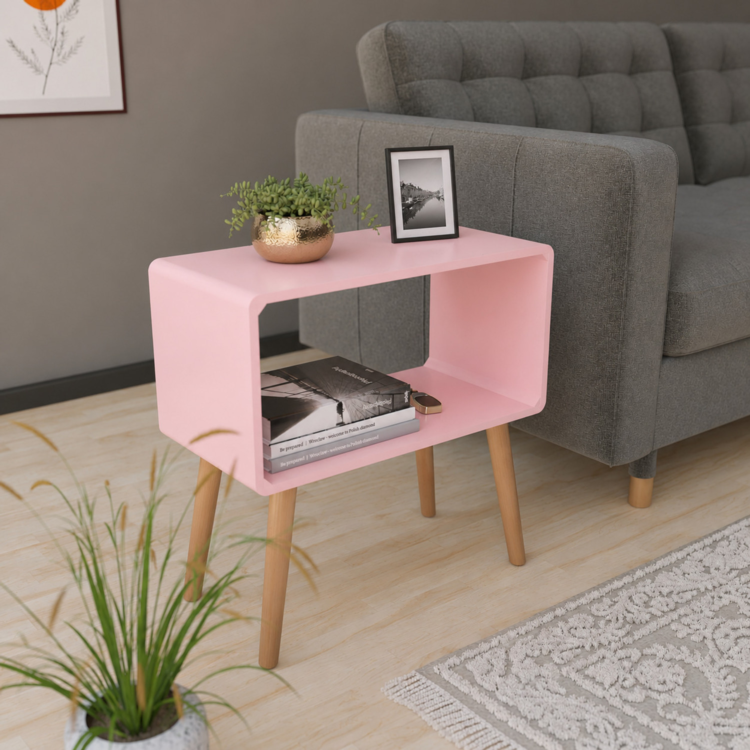Image of Ereteken ART Engineered Wood Bedside Table