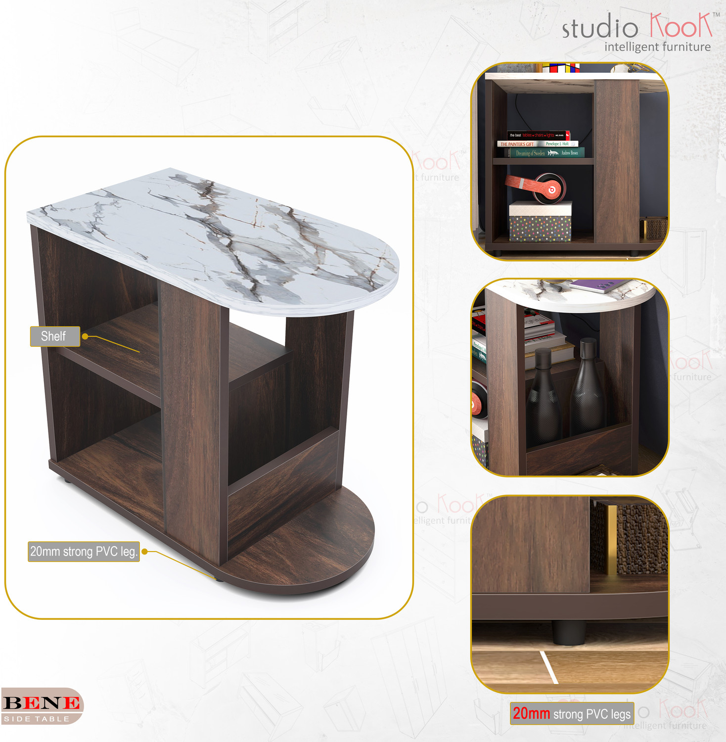 Image of Studio Kook Bene Engineered Wood Side Table