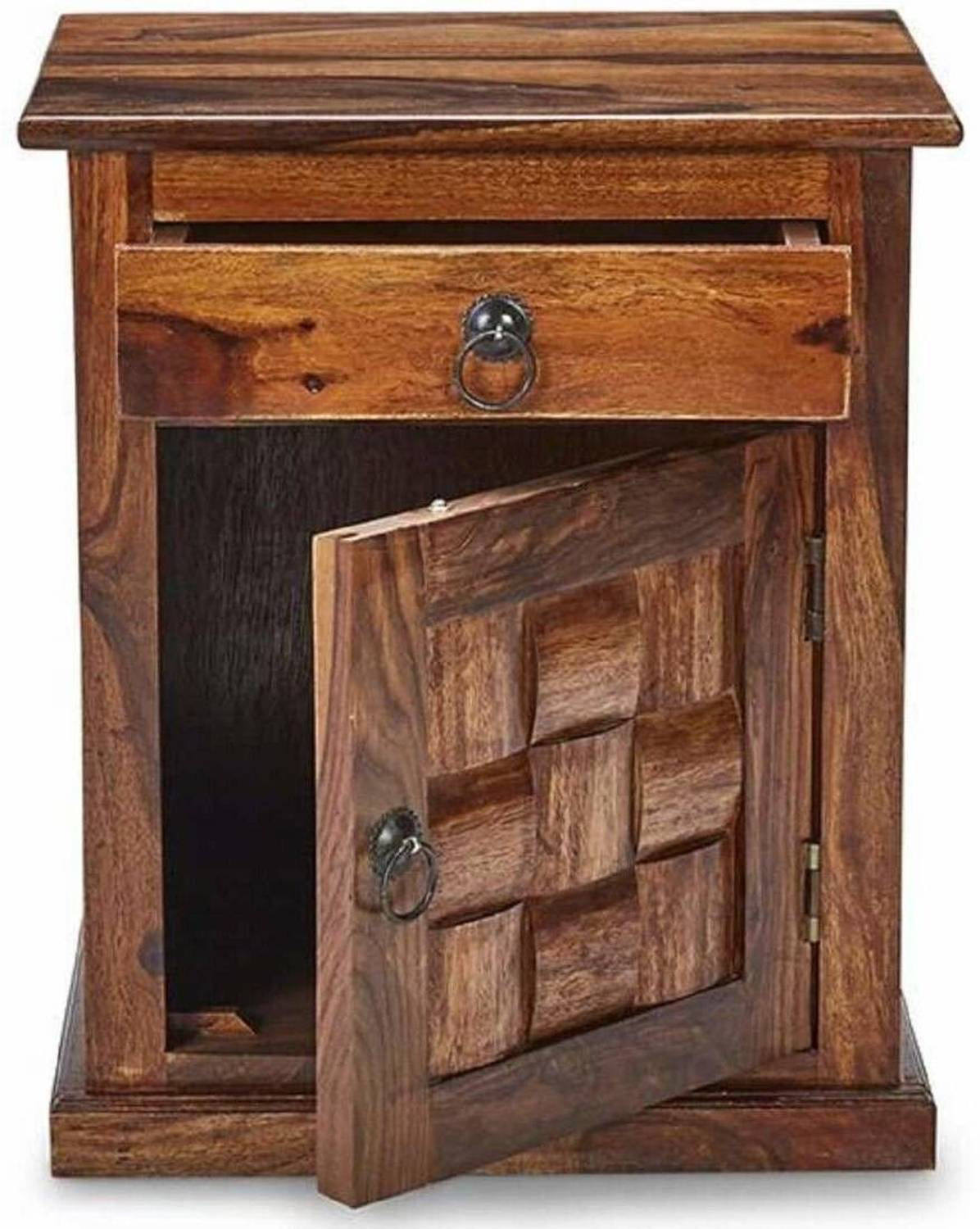 Devsignature Solid Sheesham Wood Bed Side Table For Bed Room Soli