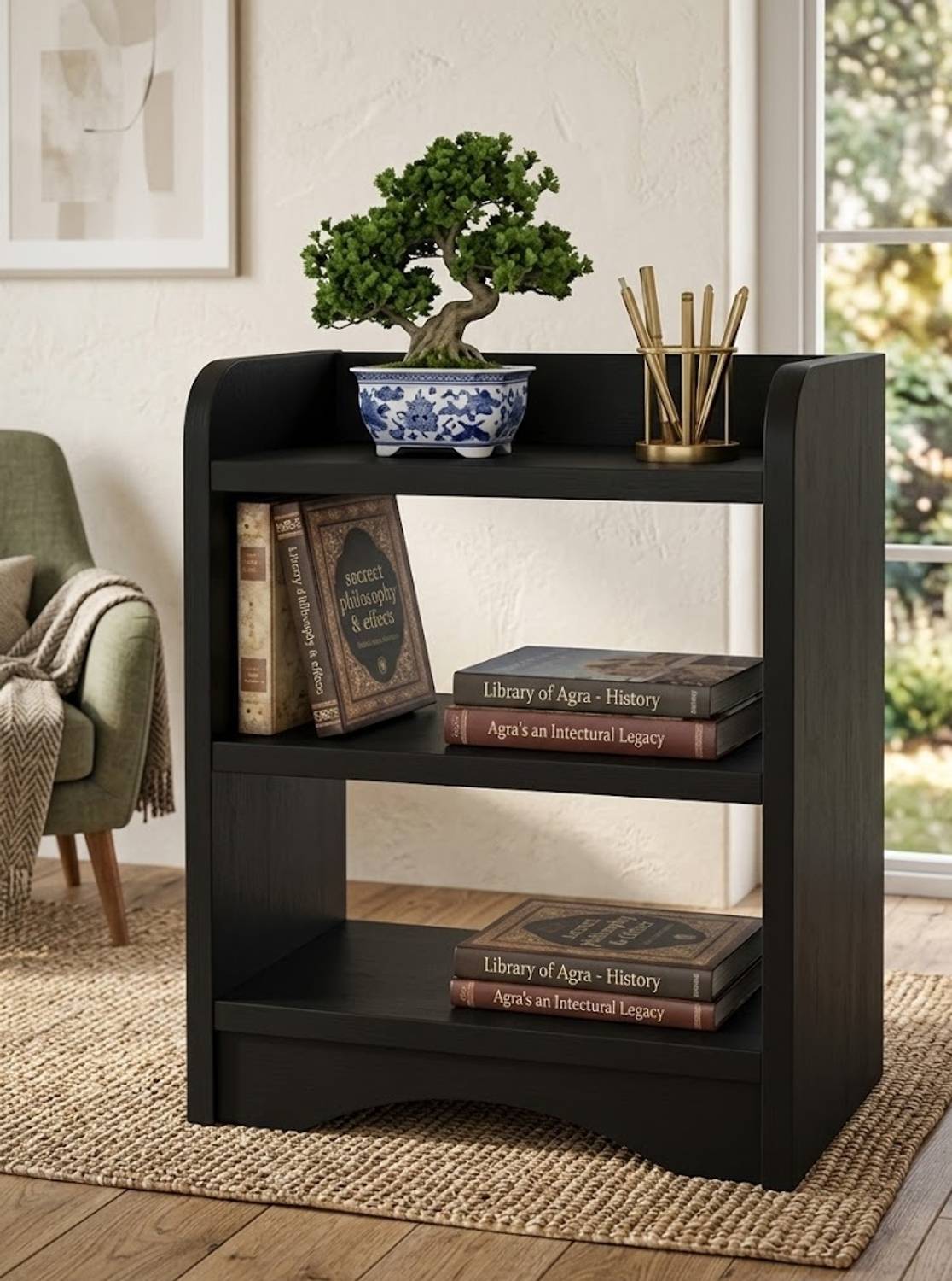 ADVISHI MDF Modern Side Table Bed Side Table Organizer, End Tab
