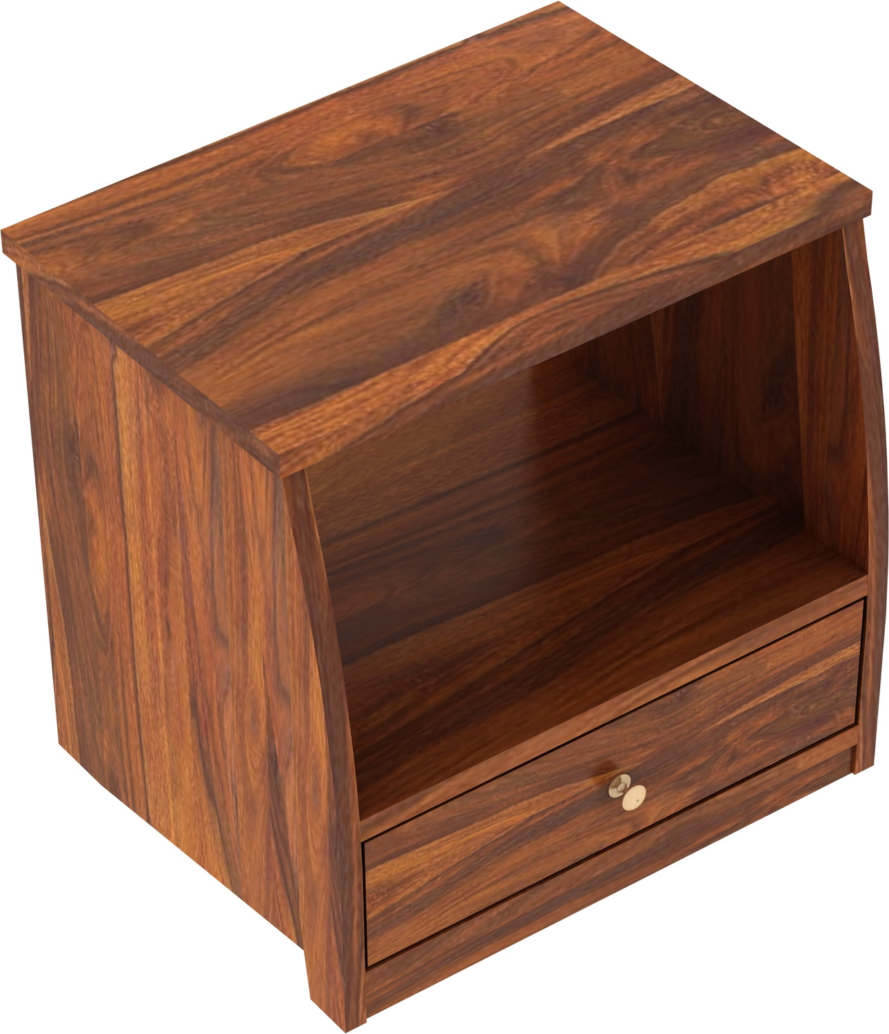 Image of Dreamydesks Solid Wood Bedside Table with Drawer for Bedroom Solid Wood Bedside Table