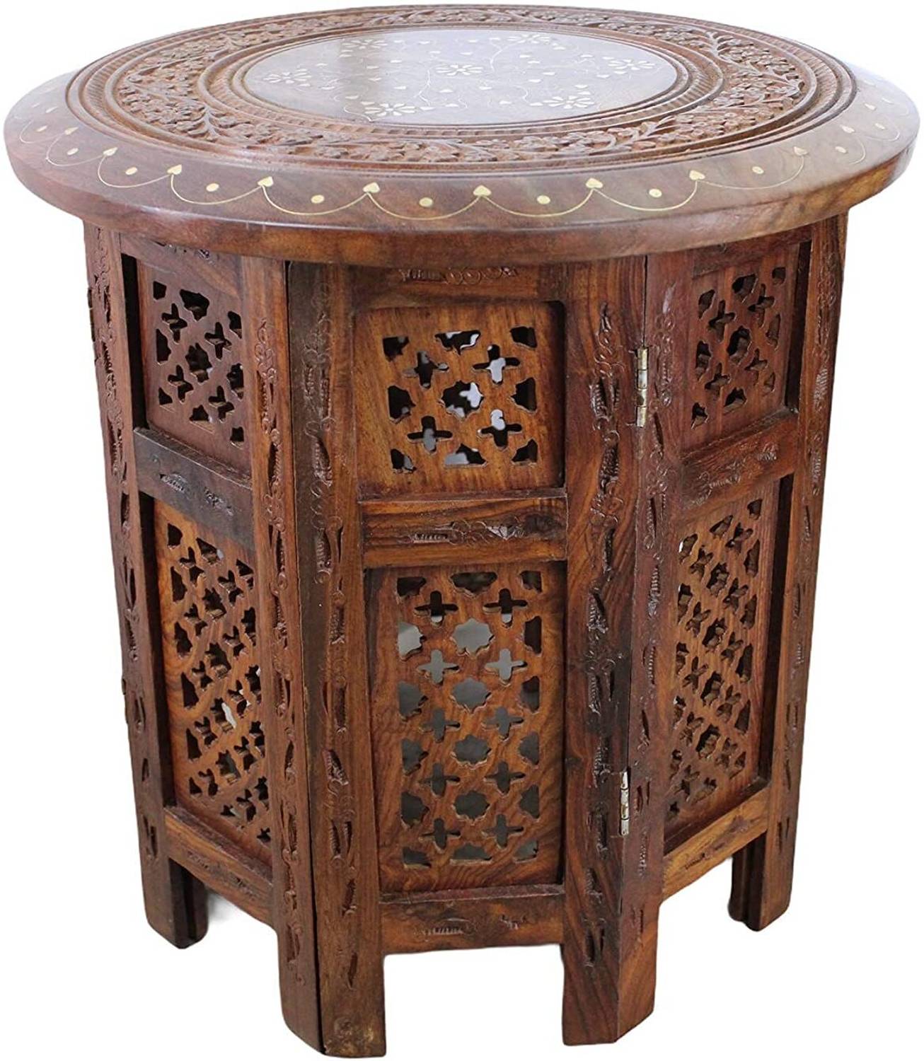 Woodenlibrary Solid Wood Side Table (Finish Color - brown, Pre-as
