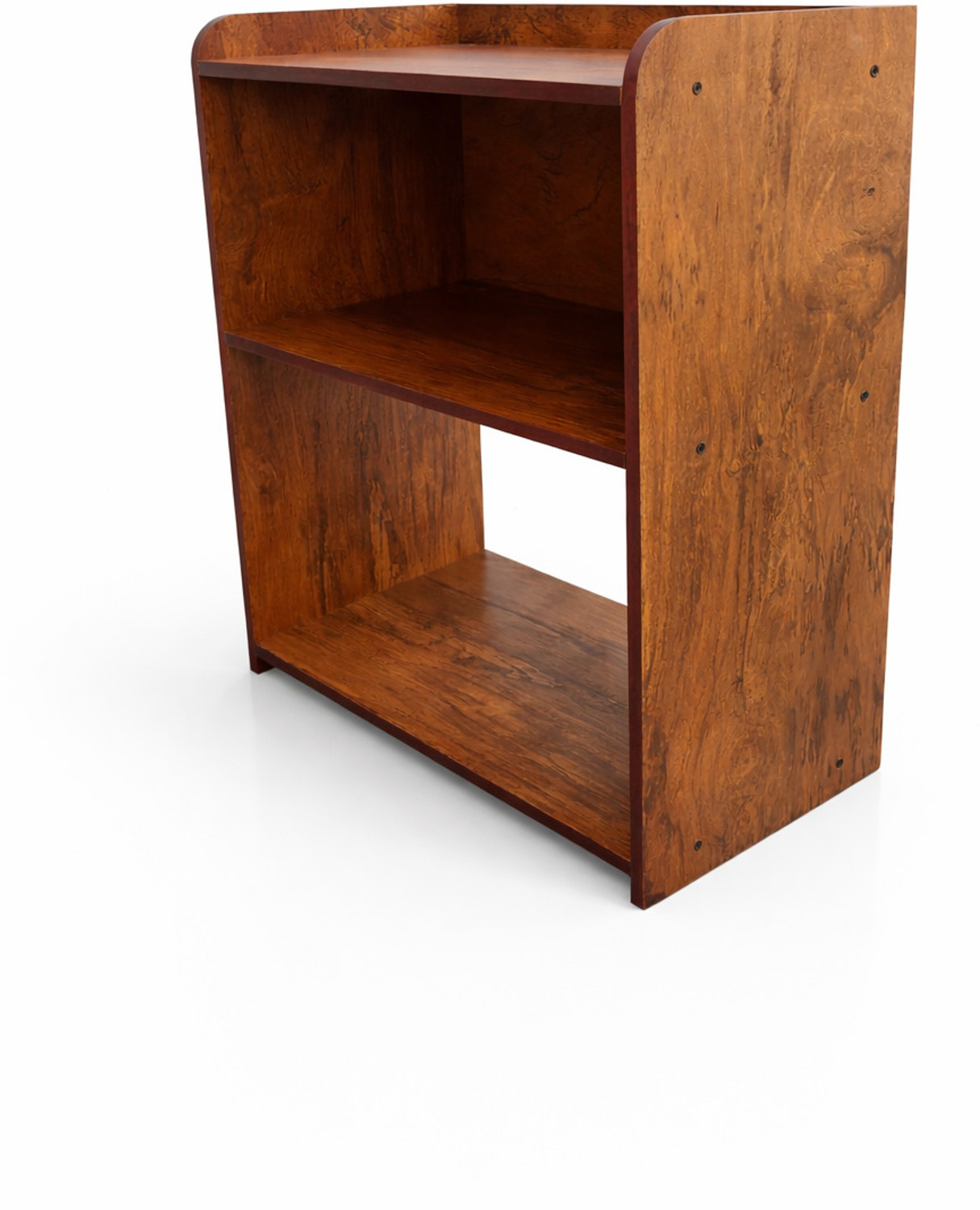 Image of CraftyArt Premium Quality Brown Marble Bedside Table | Multipurpose Stool Rack for Bedroom Engineered Wood Bedside Table