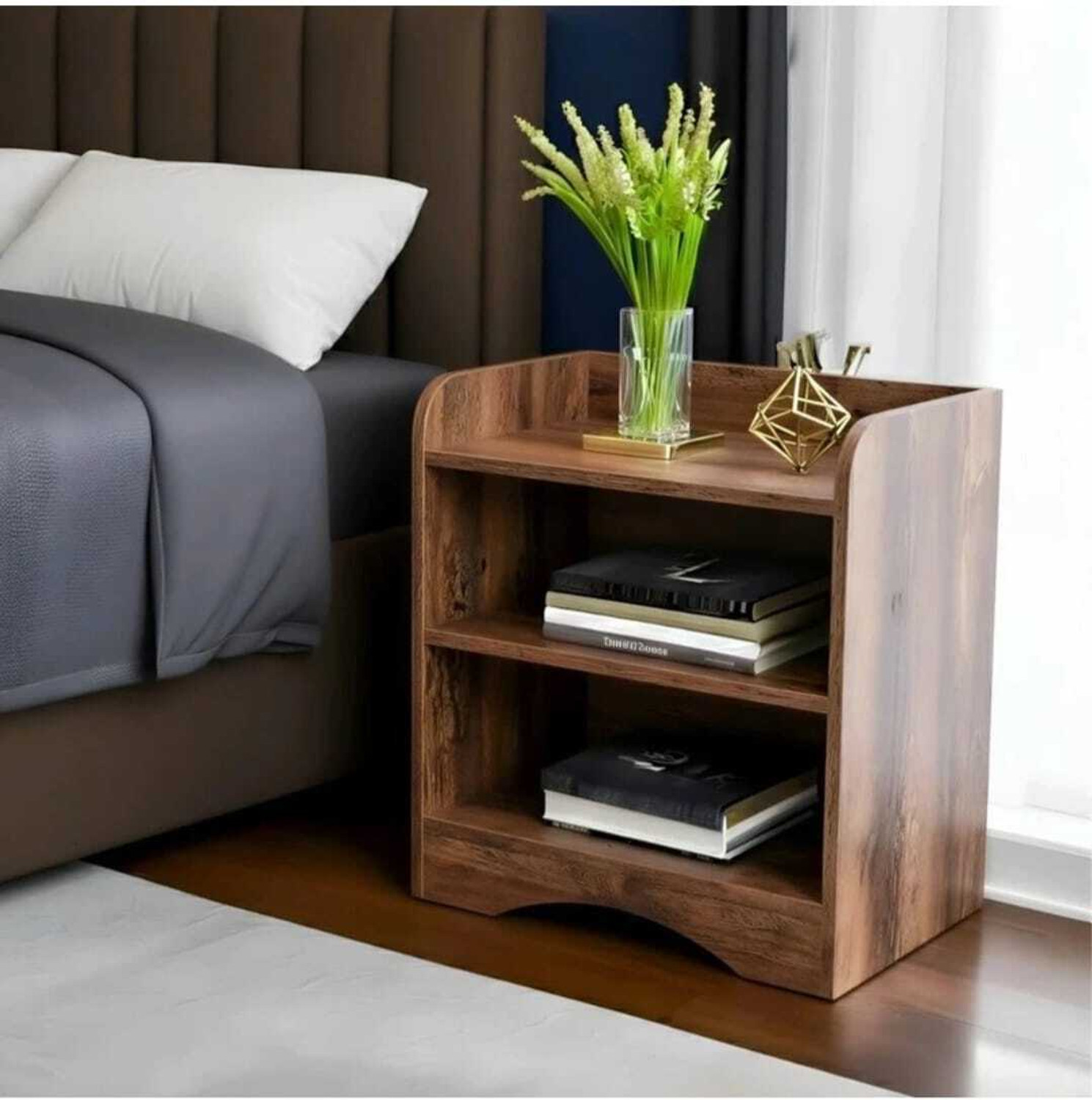 Image of MULTY BUY Solid Wood Bedside Table