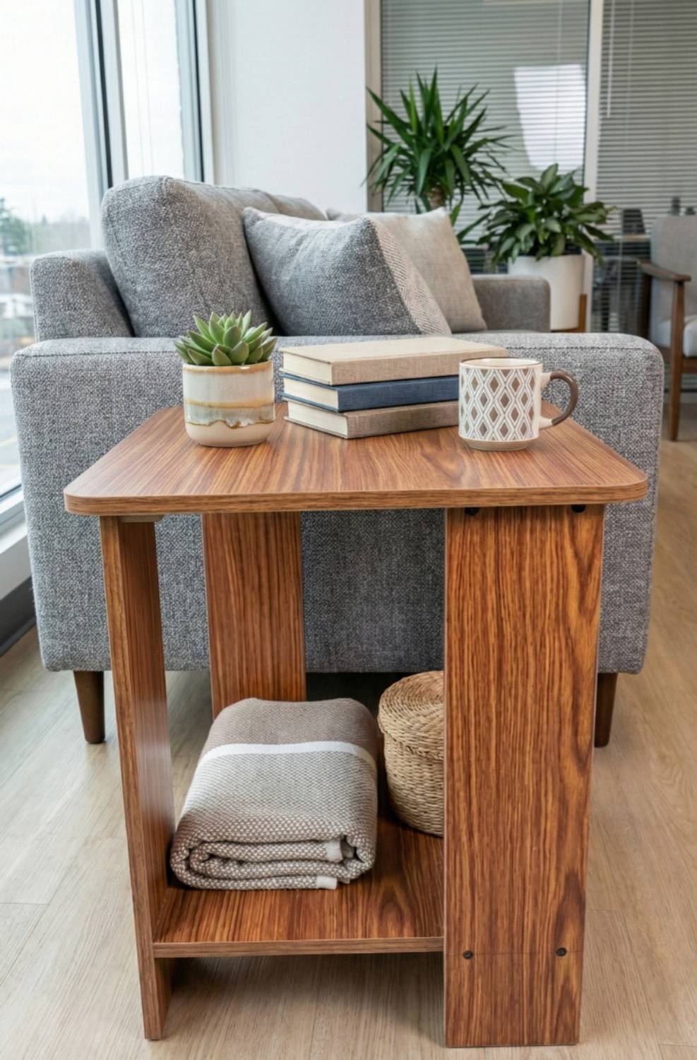 STUFFBOX small table Engineered Wood End Table (Finish Color - we