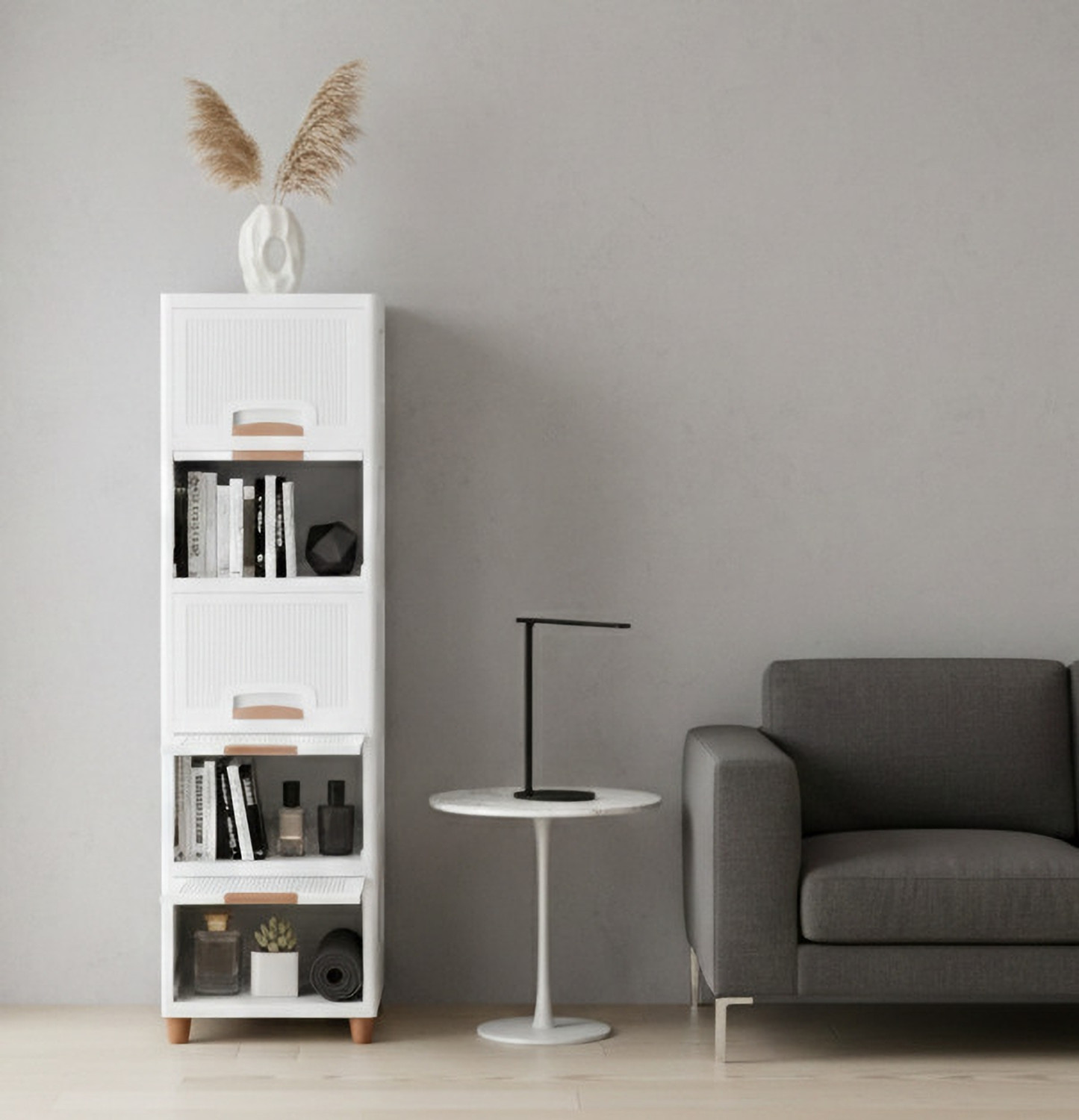 Image of MAXTID Multi Layer Cabinet | Premium Storage Drawer Unit For Home & Living Room Plastic Side Table