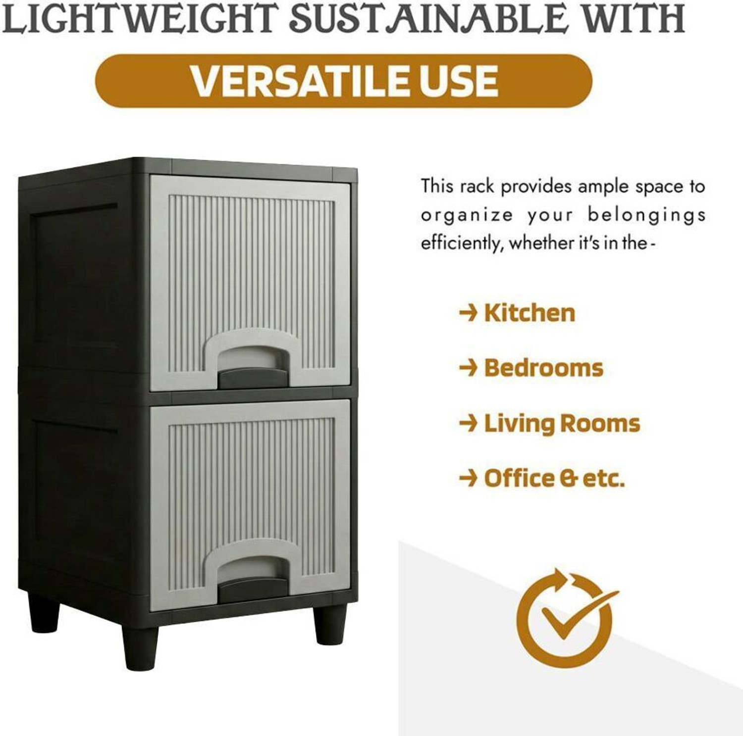 Image of MAXTID Multi Layer cabinet Plastic Free Standing Cabinet